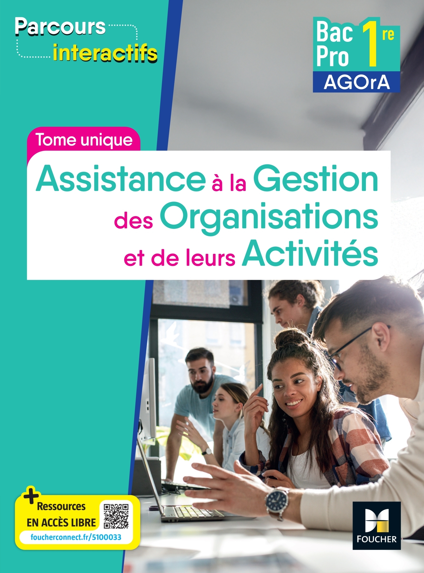Couverture de Parcours intera - Parcours interactifs - Tome unique AGOrA - 1re Bac Pro - Éd. 2025 - Livre élève