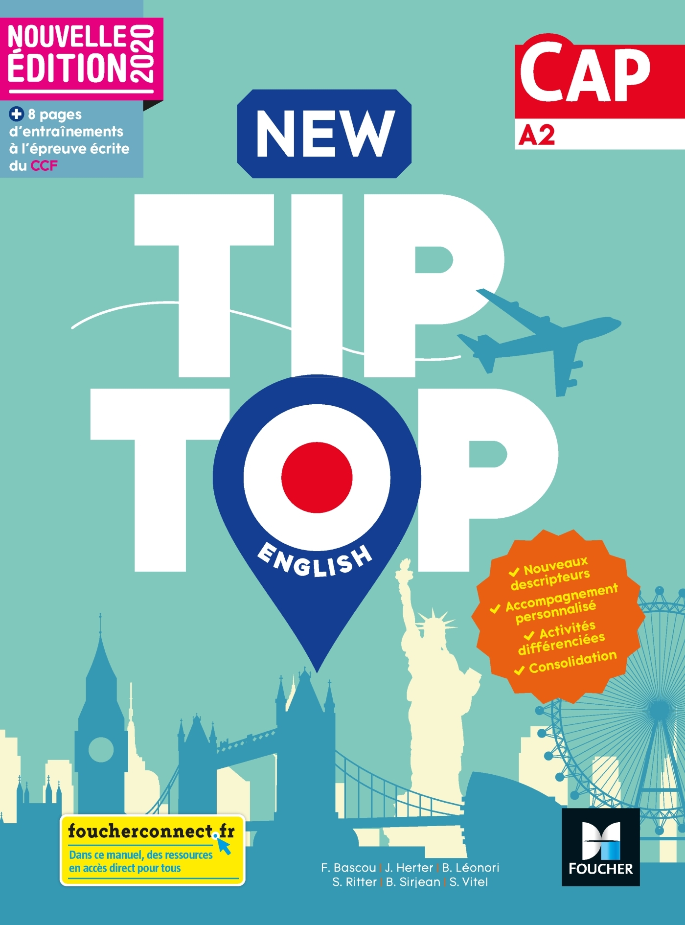 Couverture de New Tip top - New Tip Top ENGLISH CAP - Ed. 2020 - Livre élève