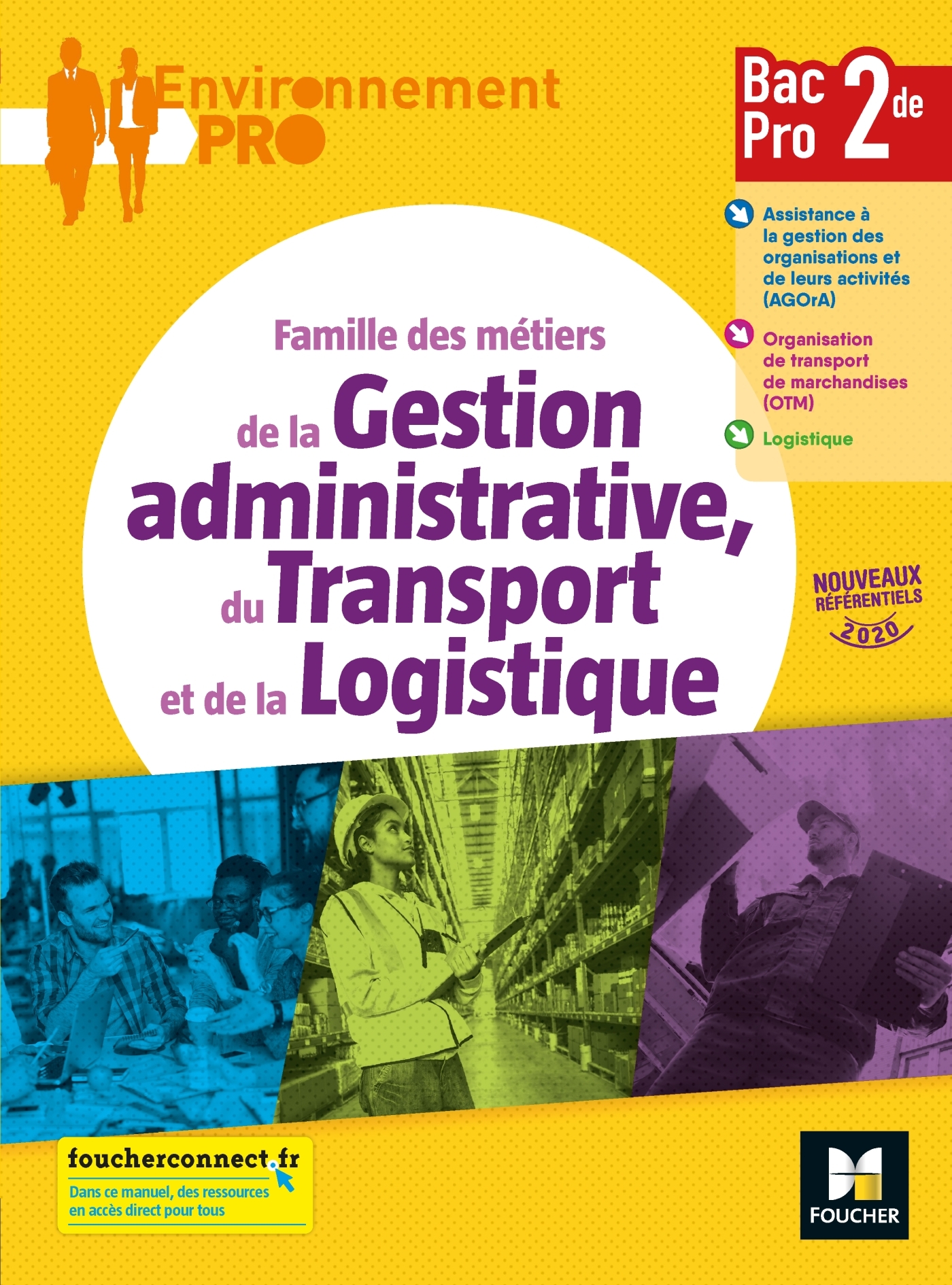 Couverture de Environnement p - Environnement Pro - GATL 2de Bac Pro Ed 2020 - Livre élève