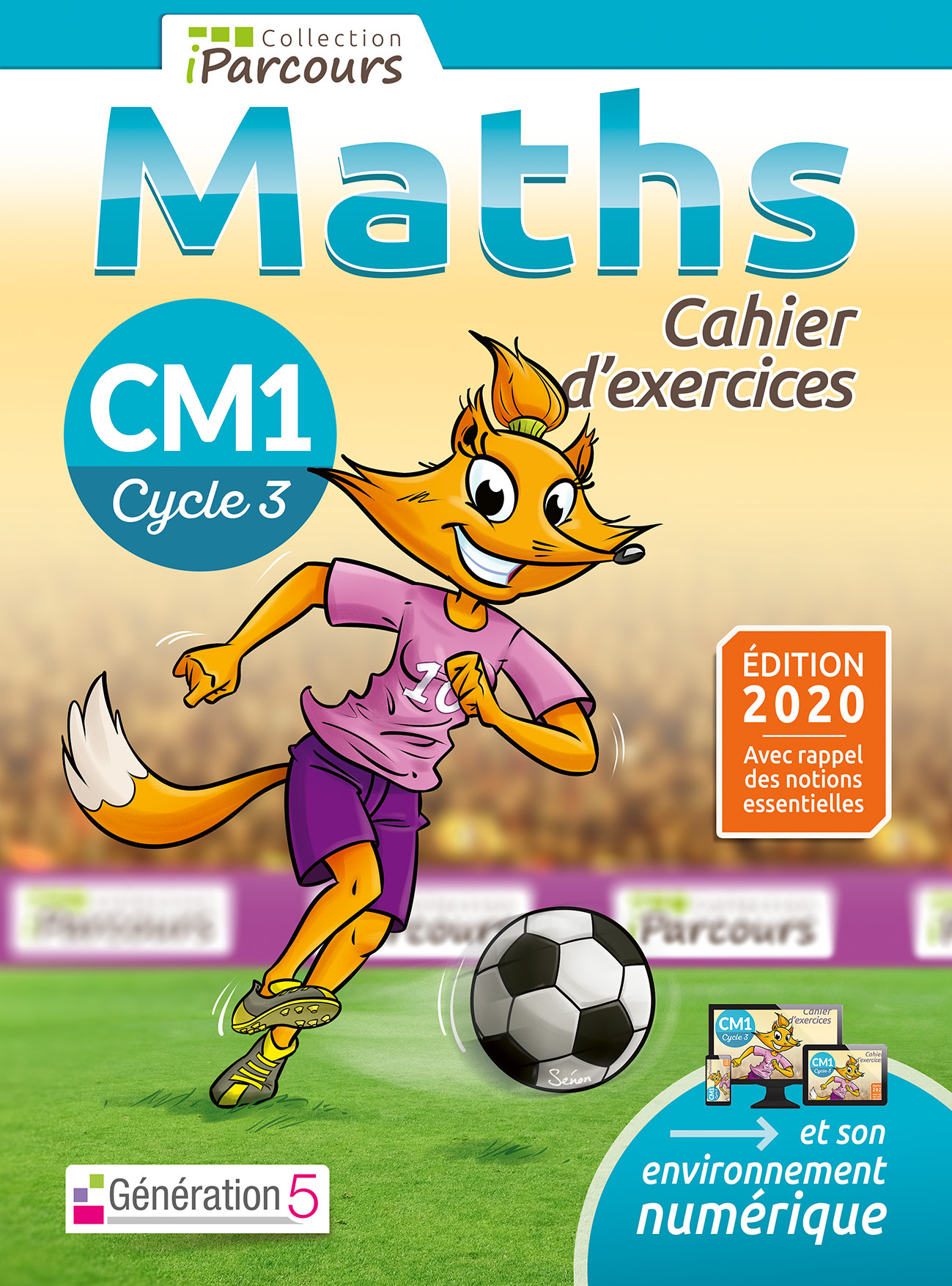 Couverture de iParcours - Cahier d'exercices iParcours maths CM1 (2020)