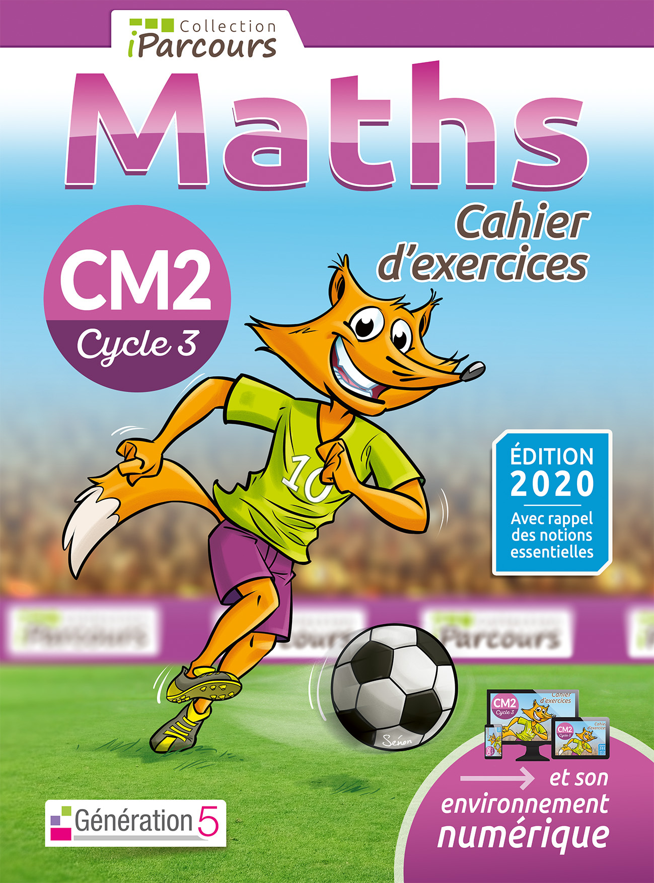 Couverture de iParcours - Cahier d'exercices iParcours maths CM2 (2020)