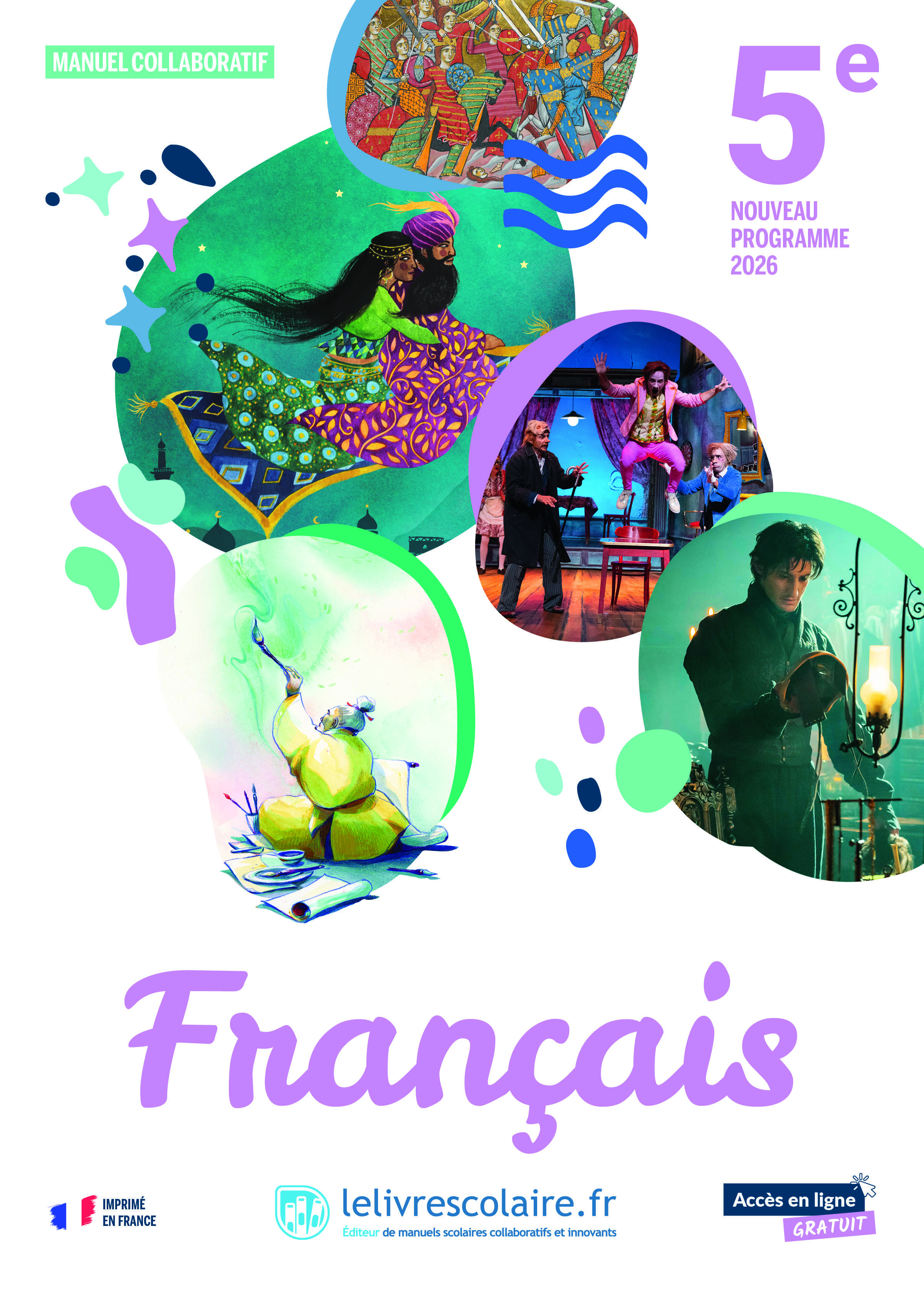 Couverture de Lelivrescolaire - Français 5e 2026 - manuel