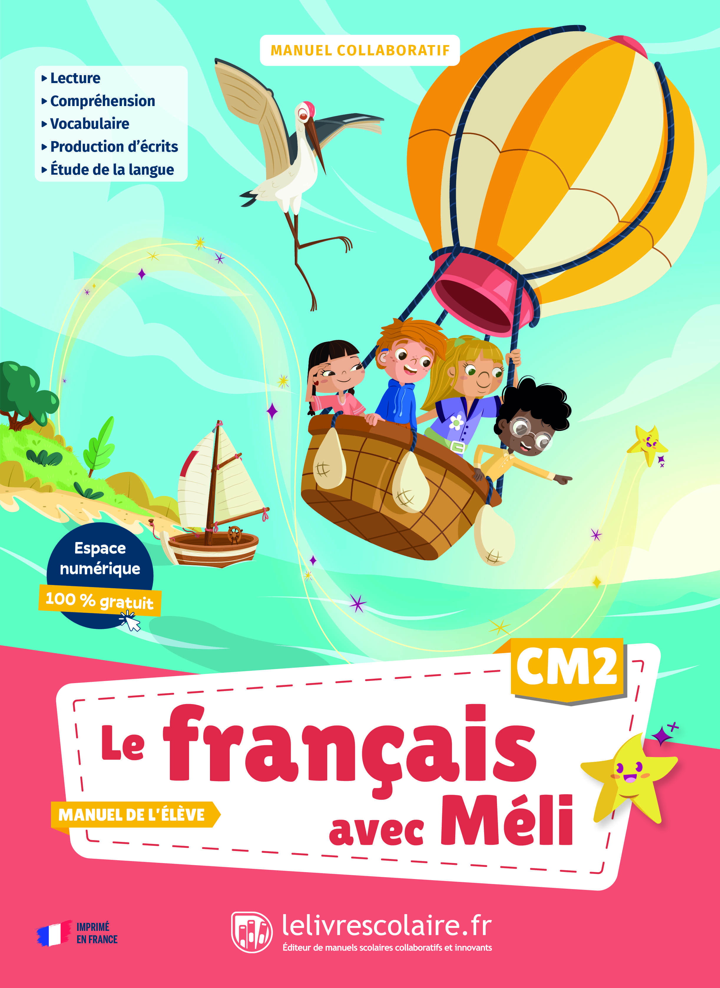 Couverture de Le français avec Méli - Le français avec Méli CM2 - manuel élève