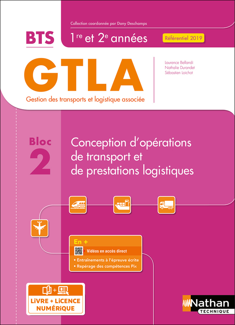 Couverture de Conception d'opérations de transport et de prestations logistiques Livre + licence élève - 2021