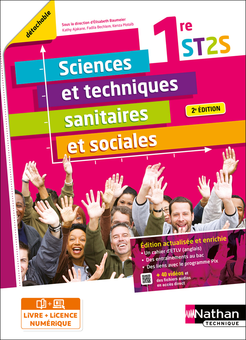 Couverture de Sciences et techniques sanitaires et sociales 1ère ST2S (Poch Réflexe) Livre + licence élève 2021