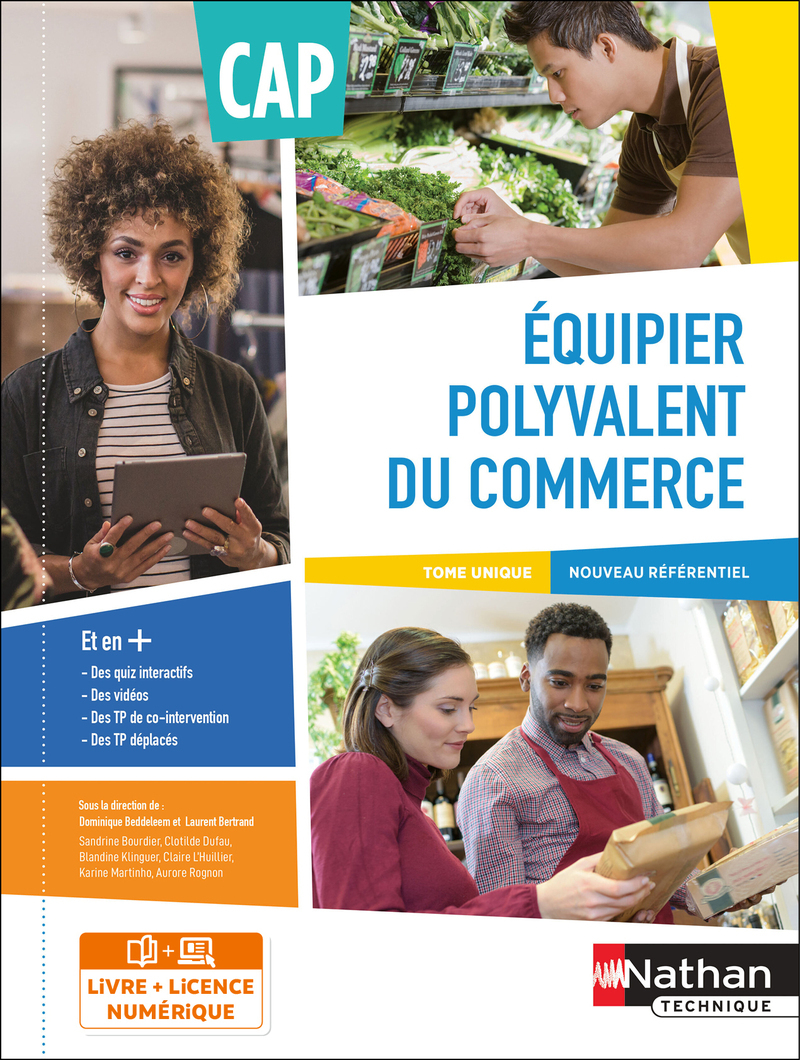 Couverture de Equipier polyvalent du commerce CAP 1ère et 2ème années - Livre + licence élève 2020