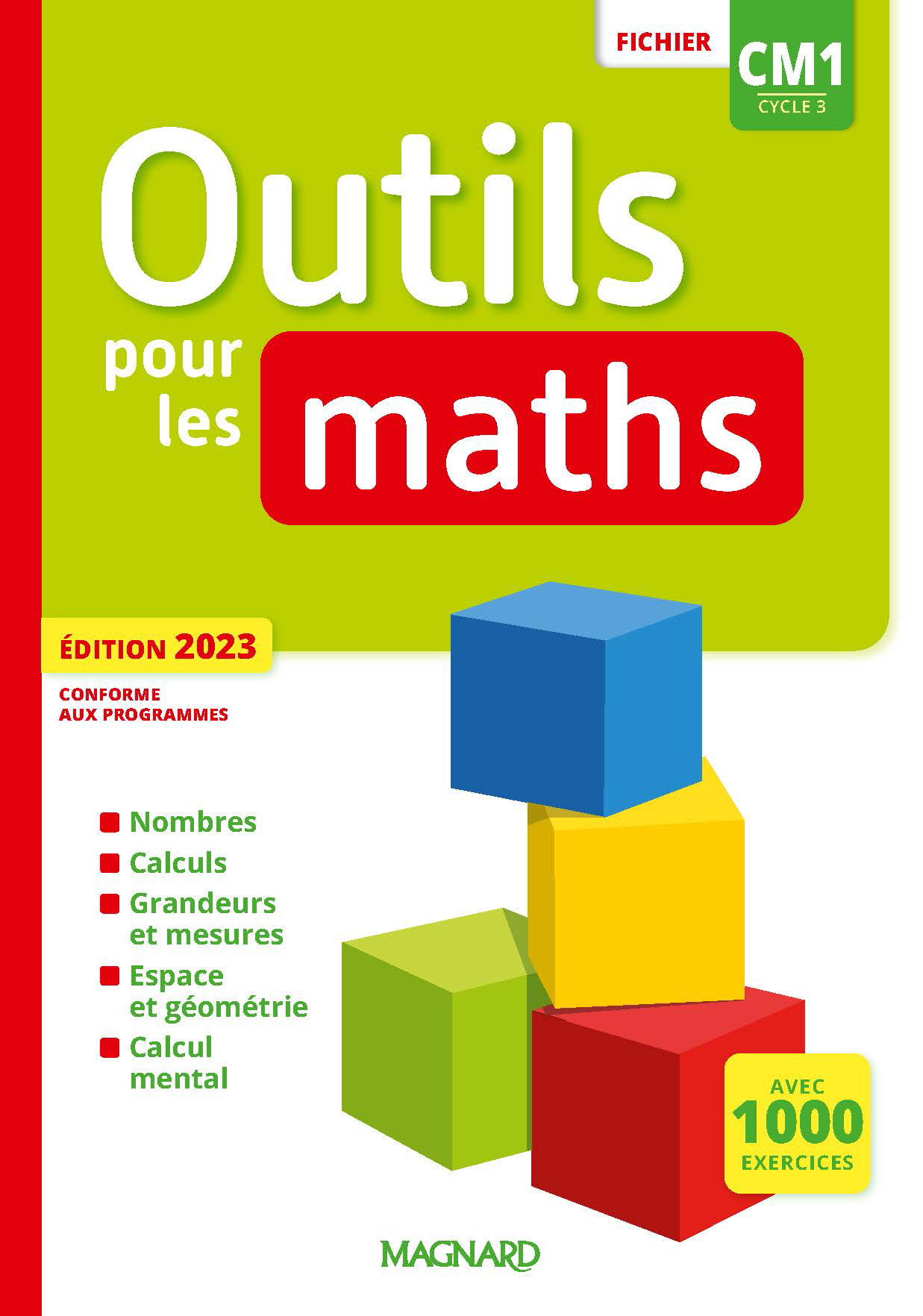 Couverture de Outils pour les Maths - Outils pour les Maths CM1 (2023) - Fichier de l'élève