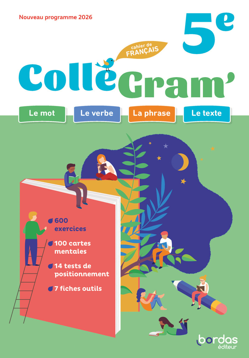 Couverture de COLLEGRAM - ColléGram' - Français 5e - 2026 - Cahier - élève