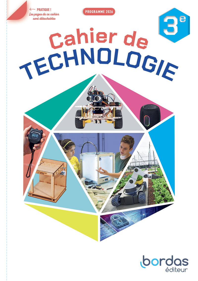 Couverture de Technologie 3e - 2026 - Cahier - élève