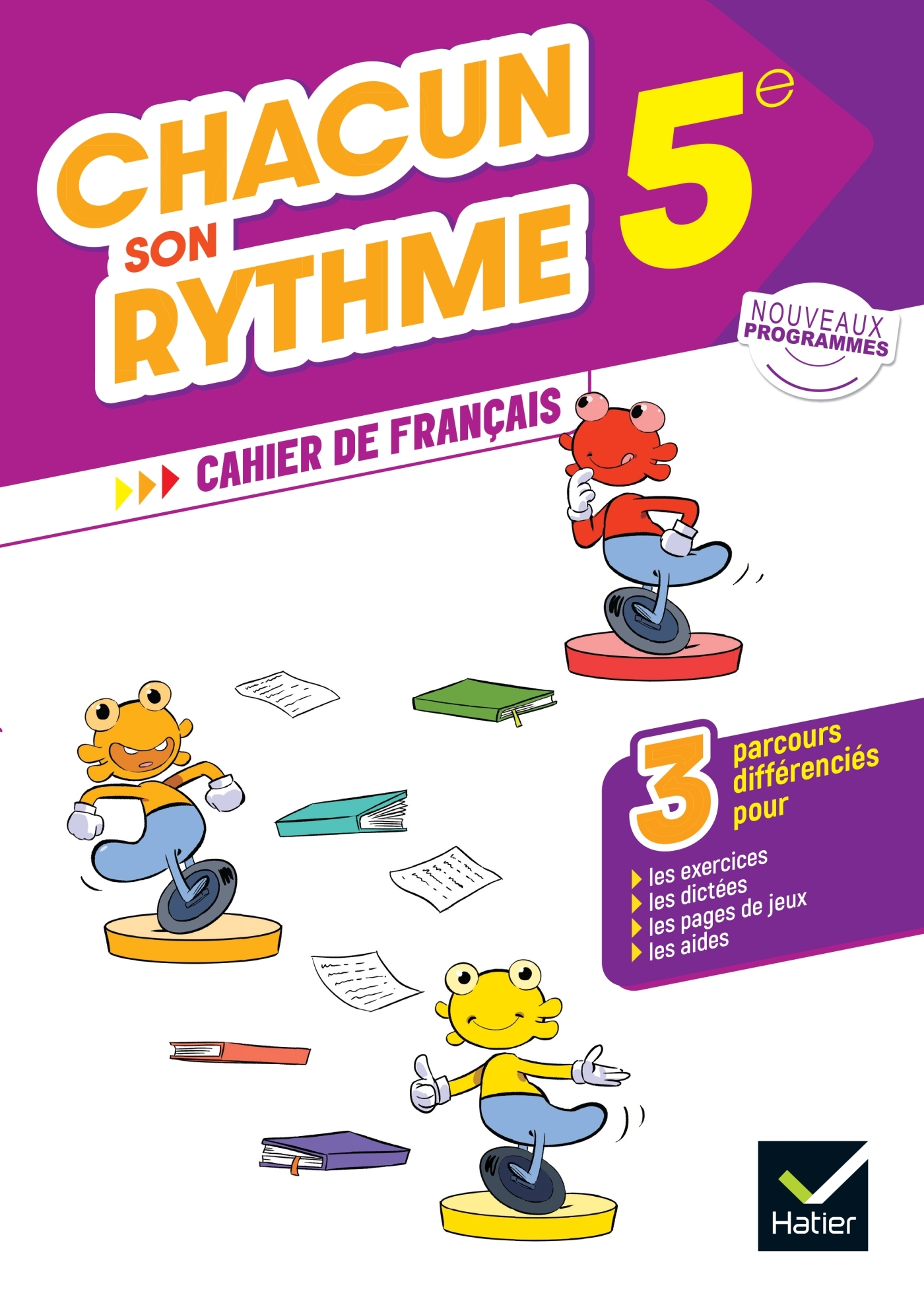 Couverture de Chacun son rythme - Français 5e - Ed. 2026 - Cahier élève