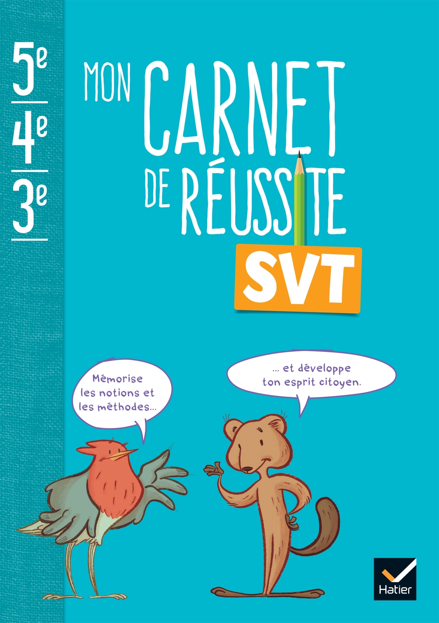 Couverture de Mon carnet de r - Mon carnet de réussite SVT 5e 4e 3e - Ed 2024 - Carnet élève
