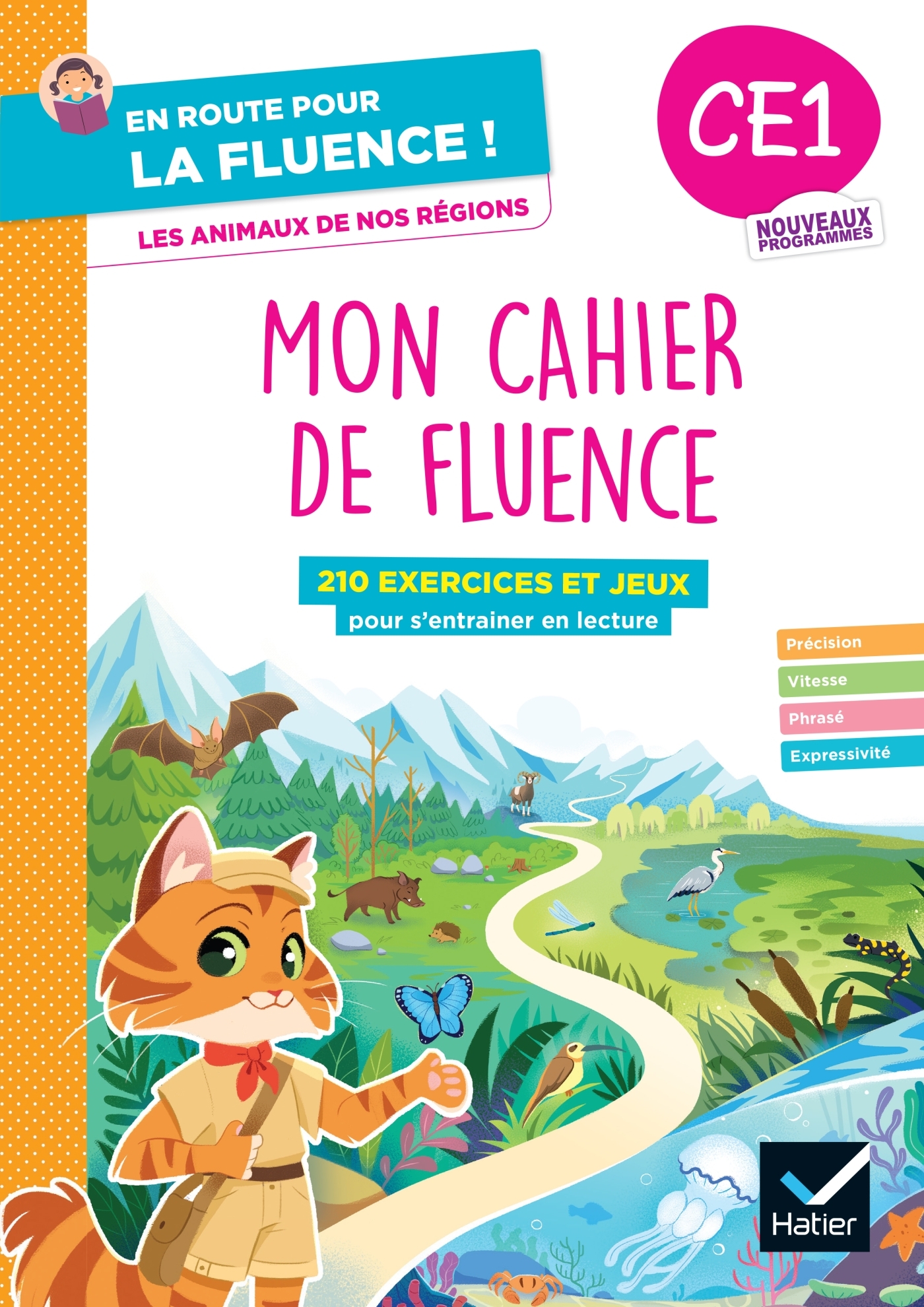 Couverture de En route pour l - En route pour la fluence ! CE1 - Les animaux de nos régions - Ed. 2026 - Cahier élève