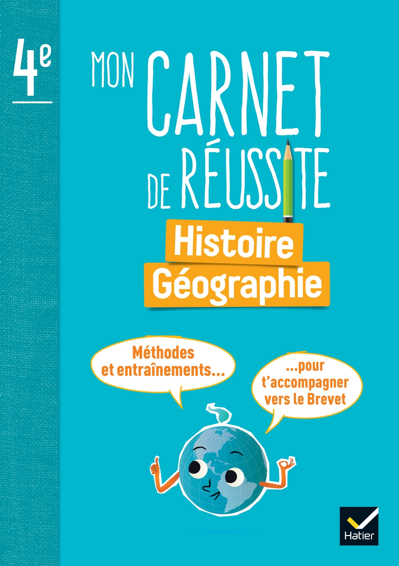 Couverture de Carnet de réuss - Mon carnet de réussite Histoire-Géographie 4e - Ed. 2025 - Carnet élève