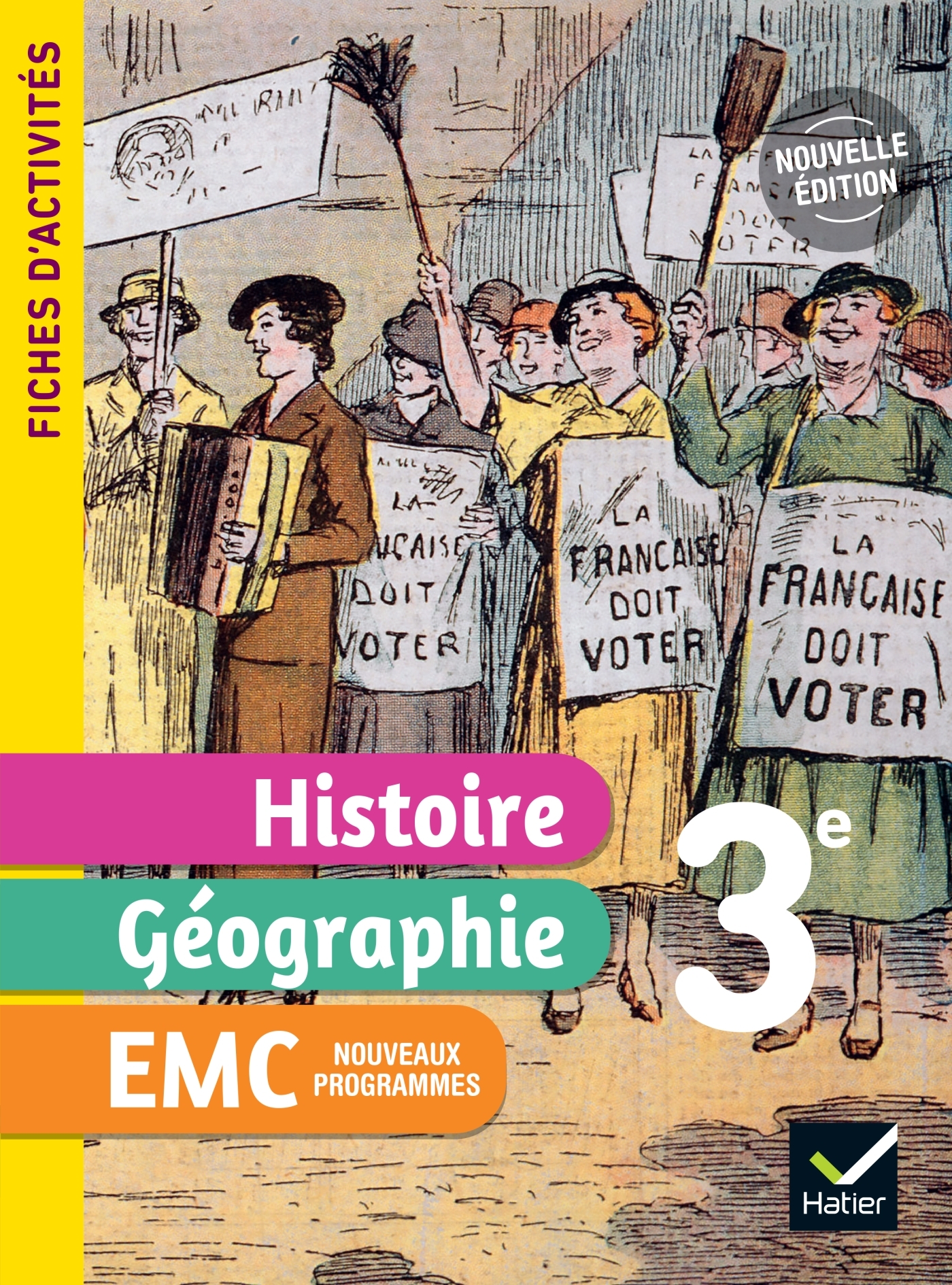 Couverture de Fiches d'activi - Fiches d'activités Histoire-Géographie-EMC 3e - Ed. 2026 - Cahier élève
