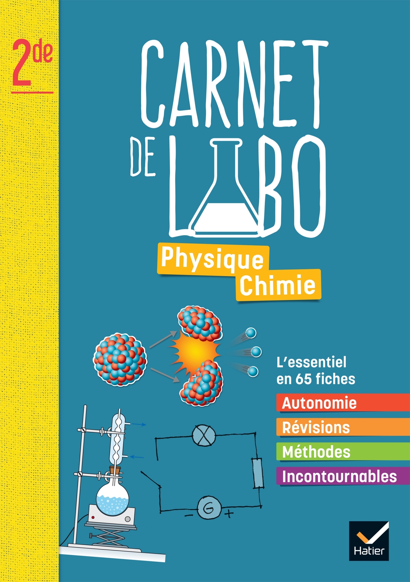 Couverture de Carnet de labo - Physique Chimie 2de - Ed 2025 - Carnet de labo élève