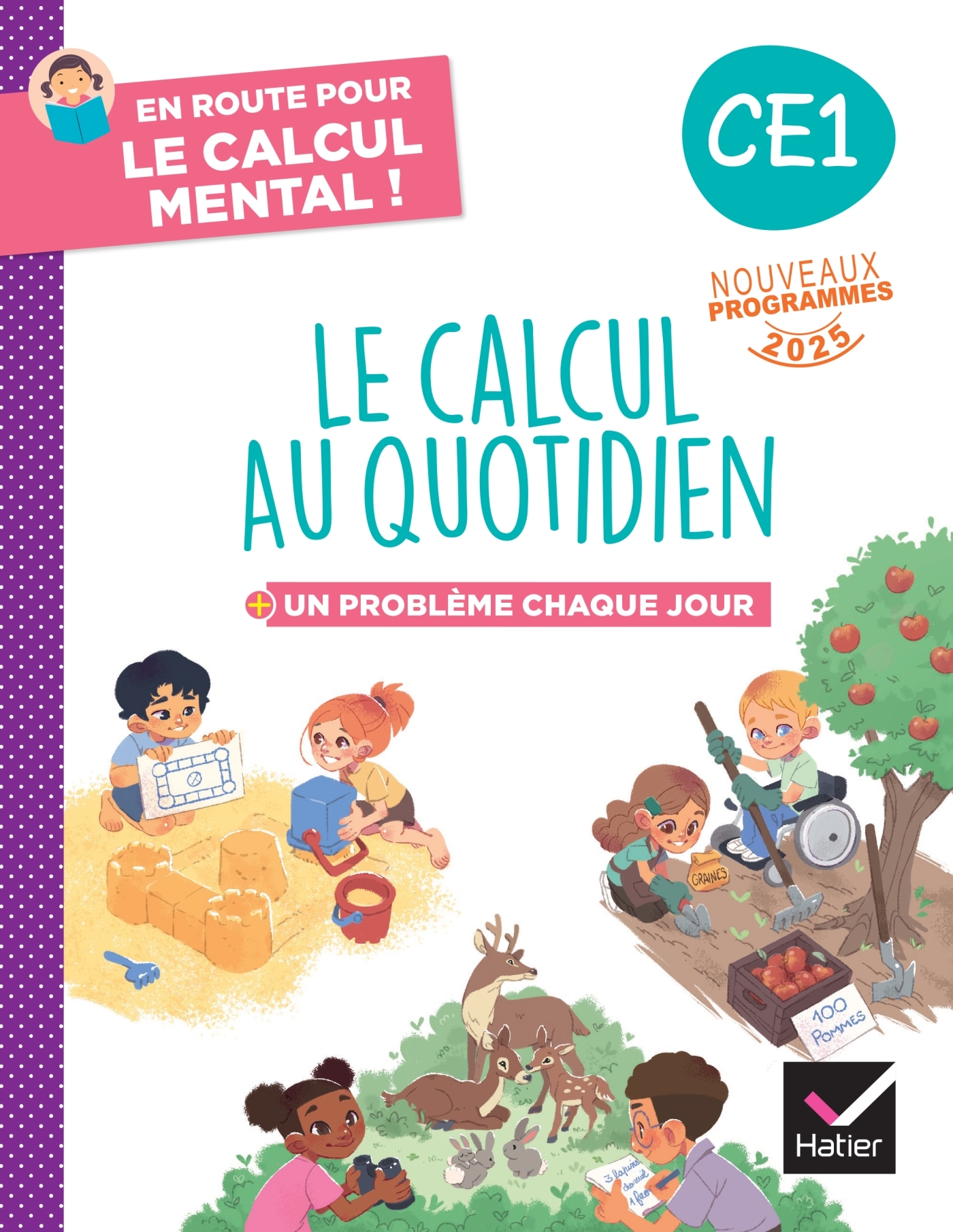 Couverture de En route pour l - En route pour le calcul mental ! Le calcul au quotidien CE1 - Ed. 2025 - Cahier élève