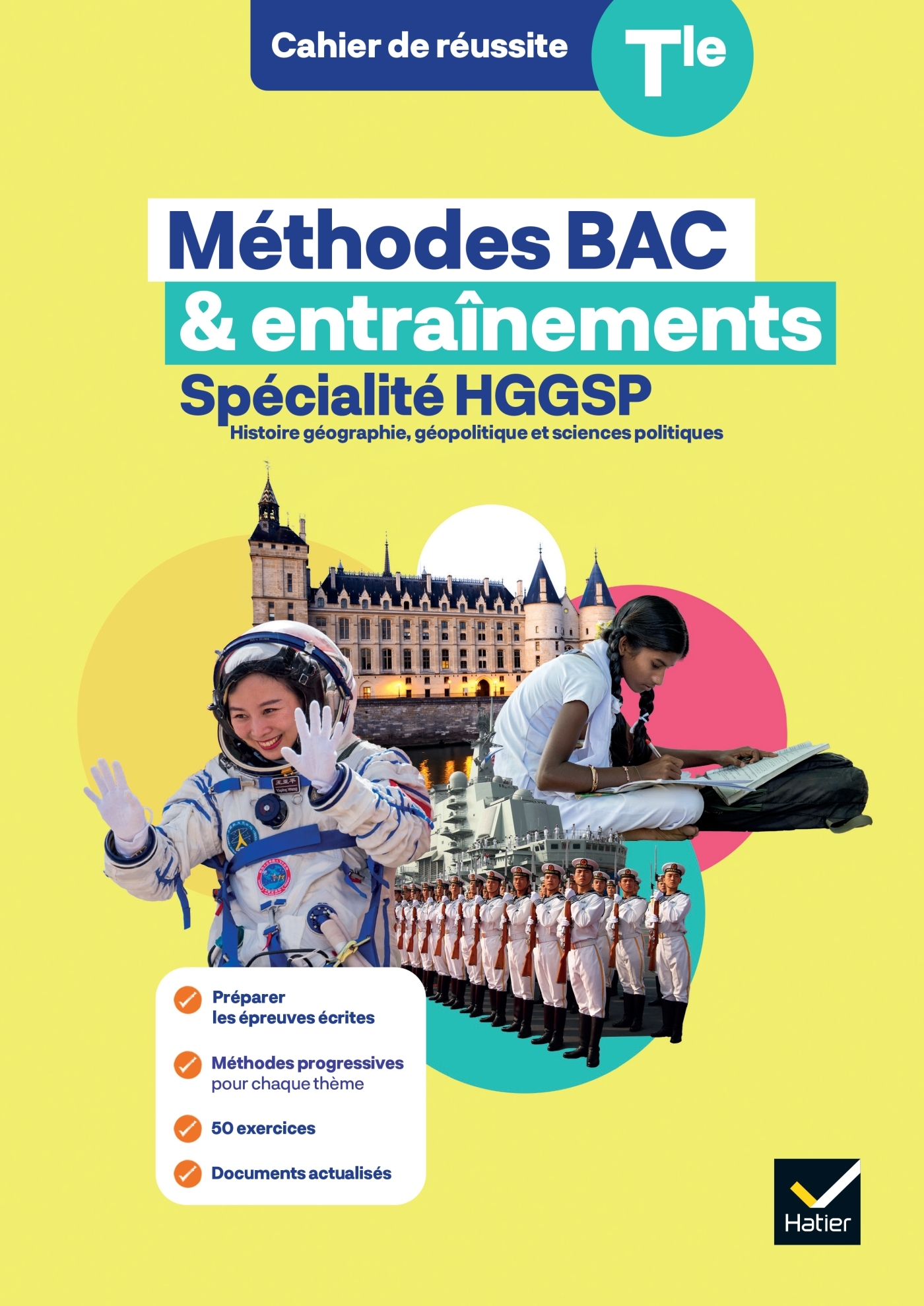 Couverture de Cahier de réuss - HGGSP Tle - Méthodes Bac & entraînement - Éd. 2025 - Cahier élève