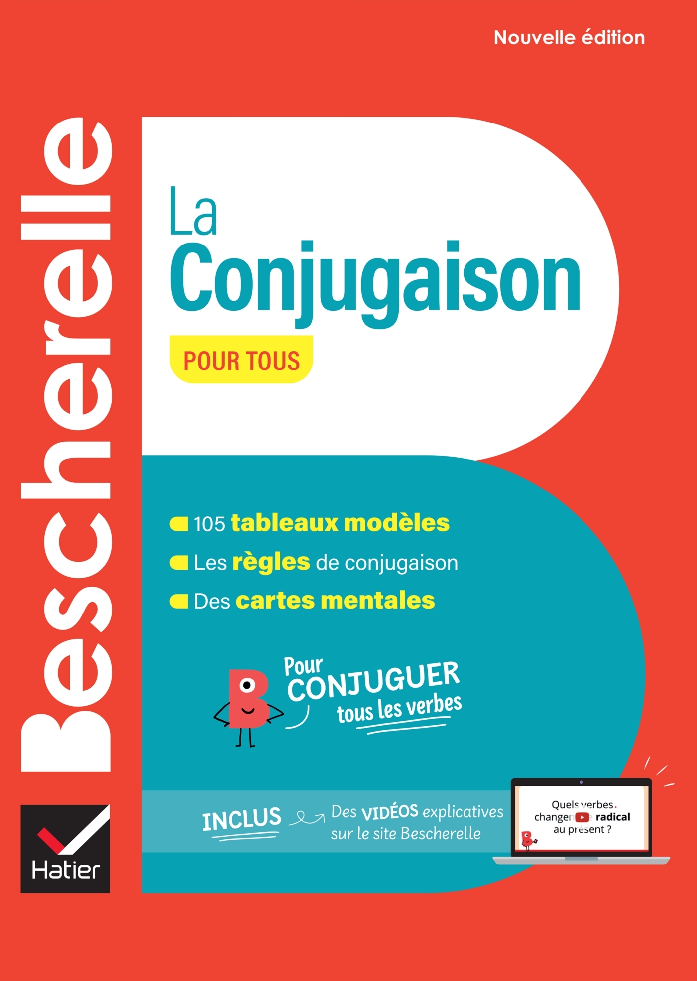Couverture de Bescherelle réf - Bescherelle - La conjugaison pour tous (nouvelle édition) - pour conjuguer tous les verbes français