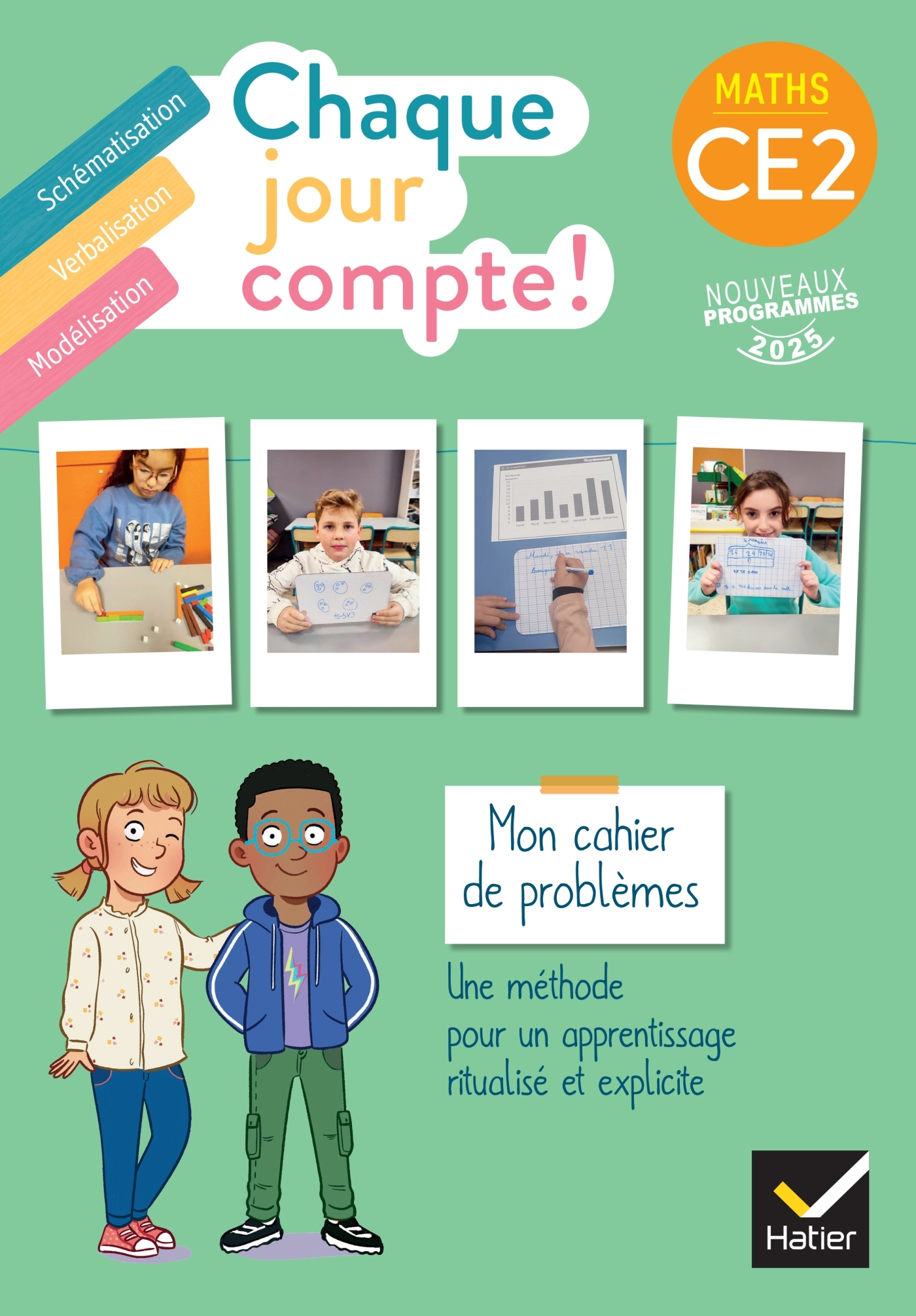 Couverture de Maths - Chaque - Chaque jour compte - Maths CE2 - Ed. 2025 - Cahier de problèmes