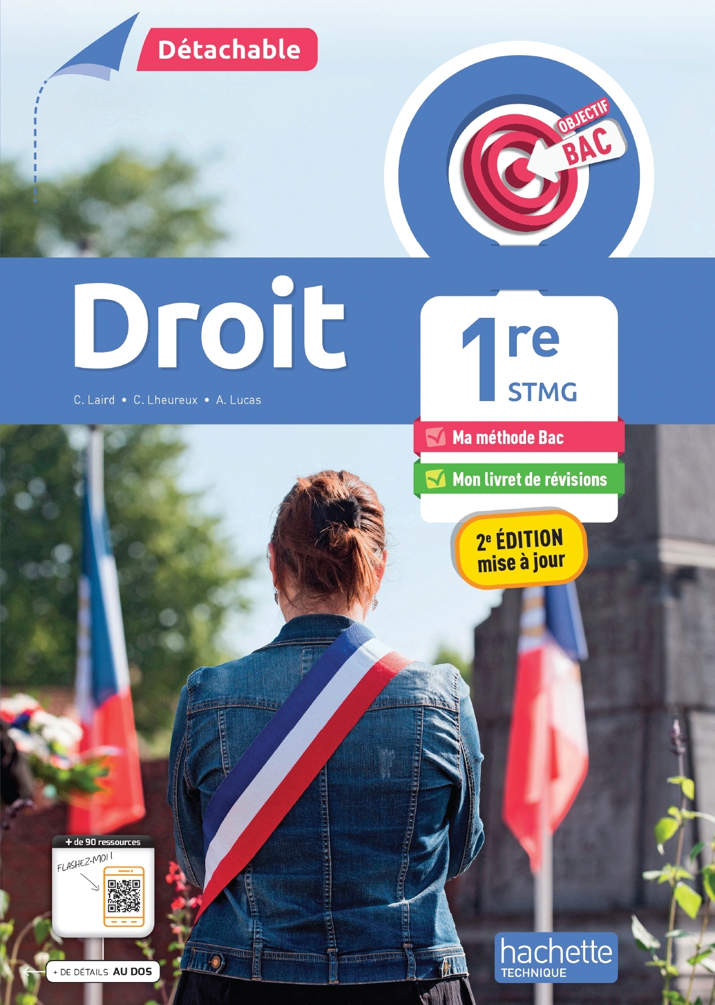 Couverture de objectif bac st - Objectif Bac Droit 1re STMG (détachable) - Éd. 2025