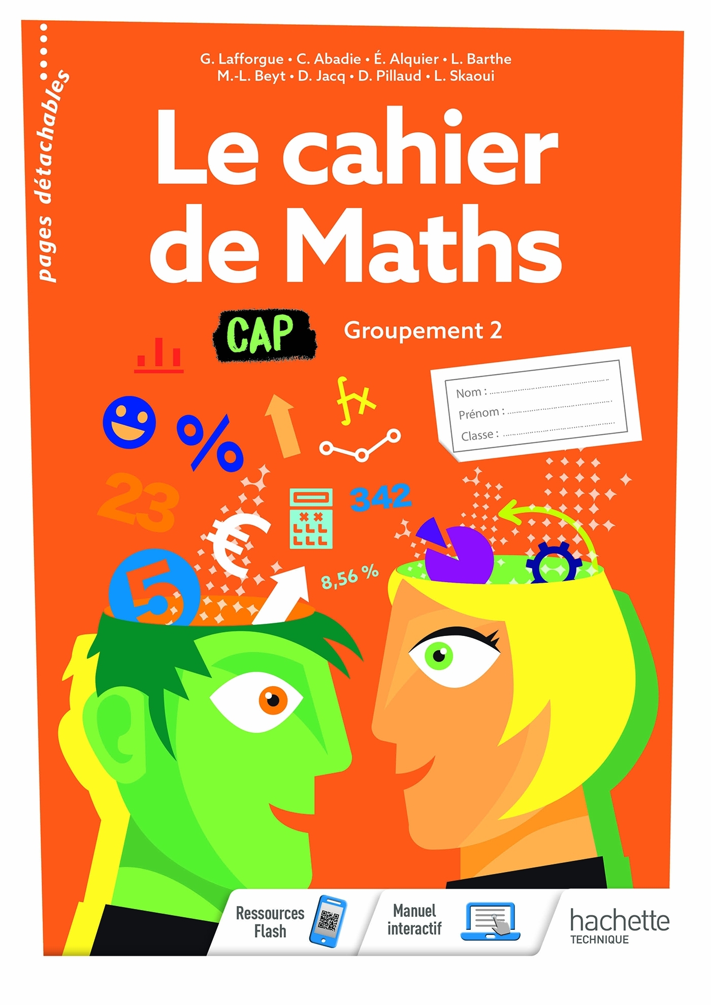 Couverture de Mathématiques C - Le cahier de Maths Groupement 2  CAP - cahier de l'élève - Éd. 2020