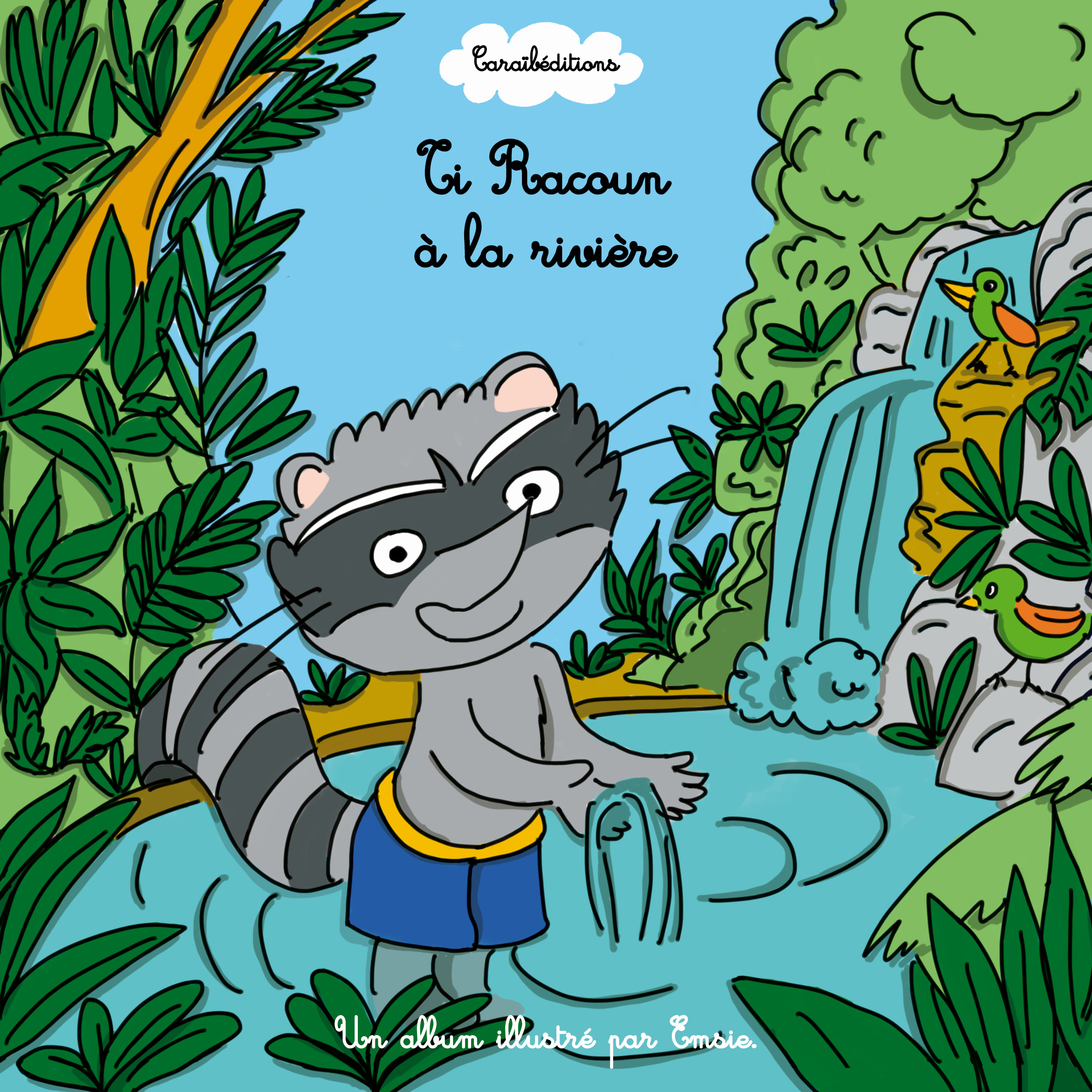 Couverture de TI RACOUN A LA RIVIERE