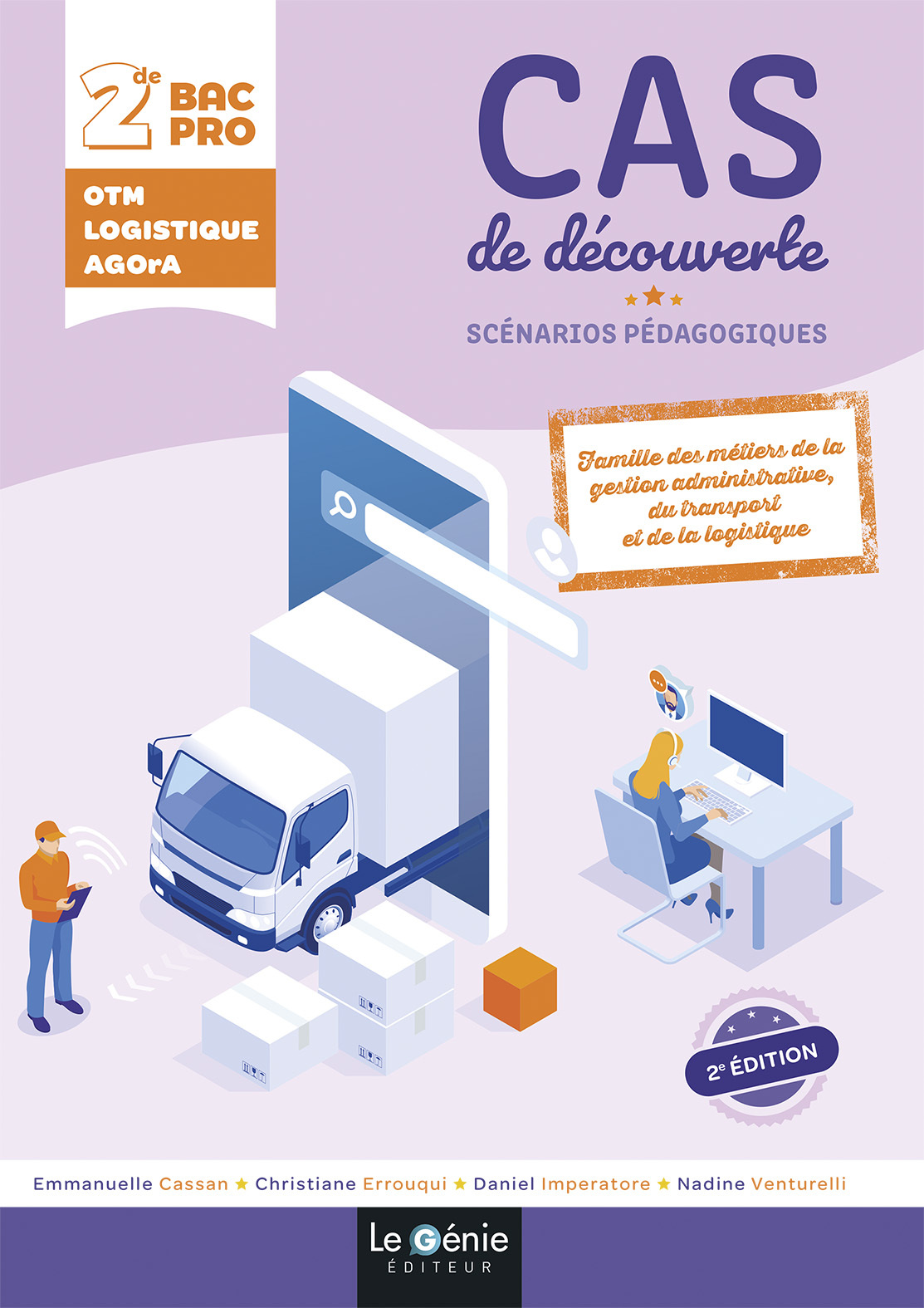 Couverture de Cas de découverte seconde bac pro famille des métiers de la gestion ad, du transport et de la logist