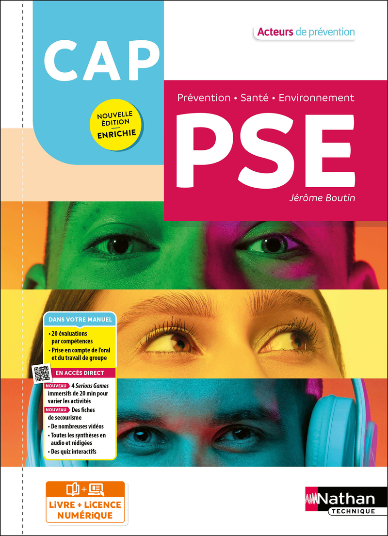 Couverture de ACTEURS PREVENT - Acteurs de prévention - Prévention Santé Environnement CAP - 2024 - Pochette - élève - + iManuel