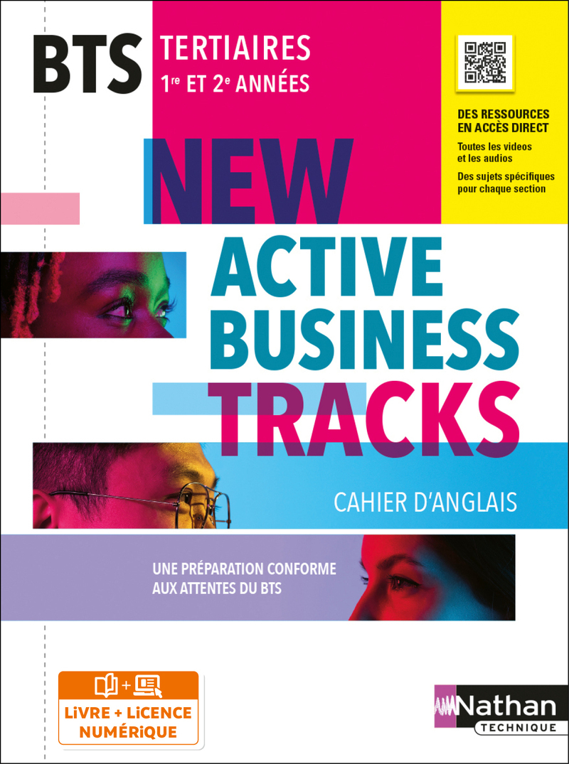 Couverture de Cahier Anglais BTS - New Active business tracks - Livre + licence élève 2022