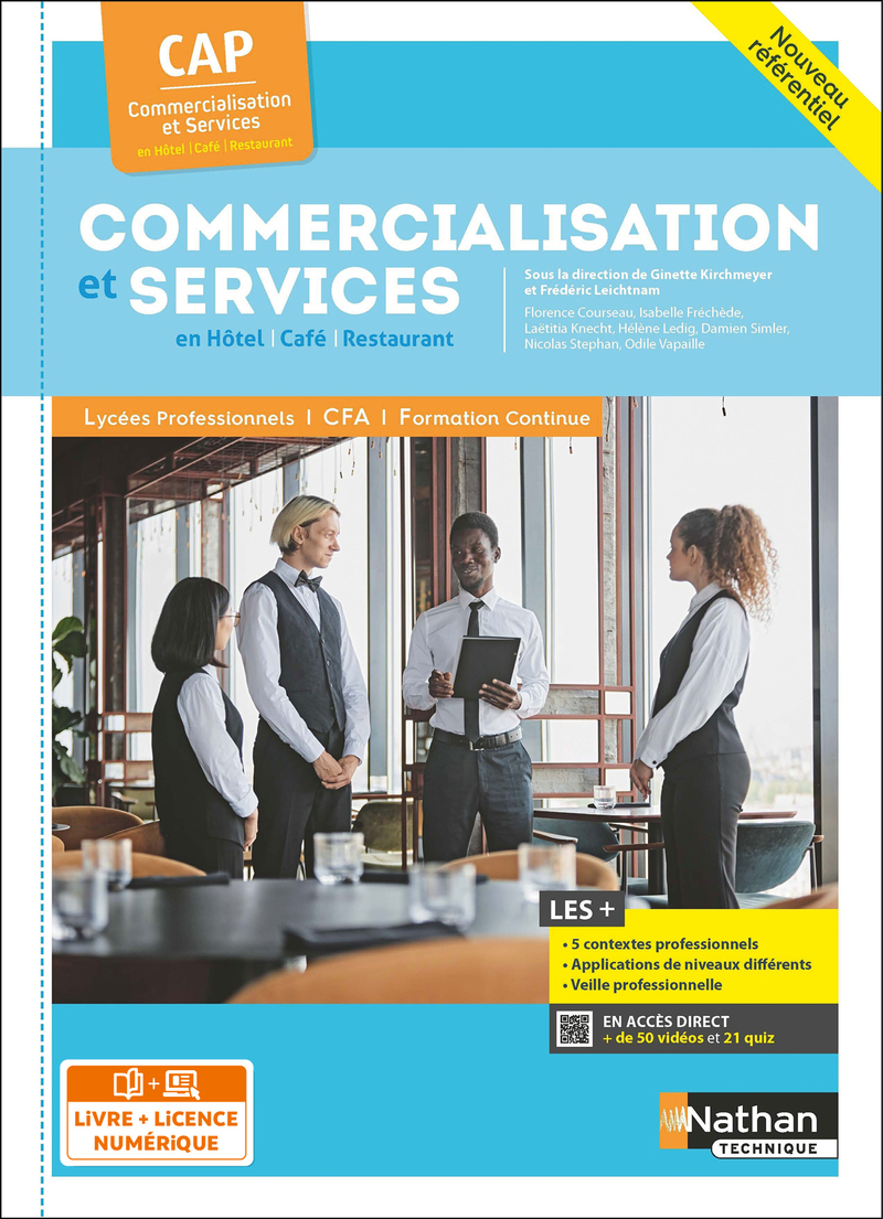 Couverture de Commercialisation et services CAP CS HCR - 2024 - Pochette - élève - + iManuel