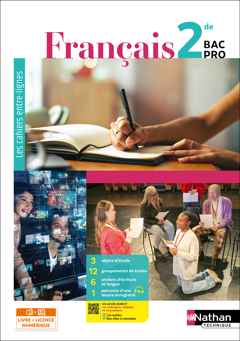 Couverture de Français - 2de Bac Pro - Coll. Entre-lignes - Ed. 2026