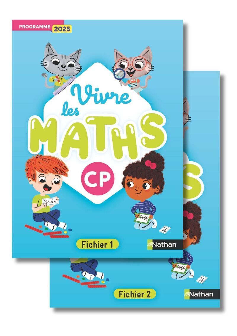 Couverture de VIVRE LES MATHS - Vivre les maths - CP - Fichier de l'élève - Programme 2025