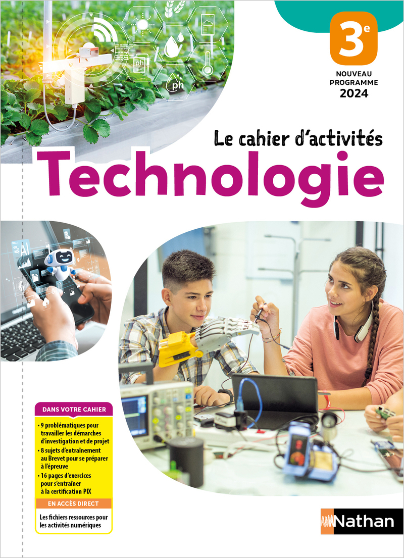 Couverture de Technologie - Cahier d'activités 3ème - Ed. 2026