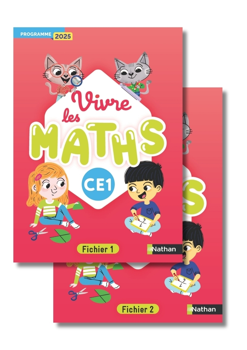 Couverture de VIVRE LES MATHS - Vivre les maths - CE1 - Fichier de l'élève - Programme 2025