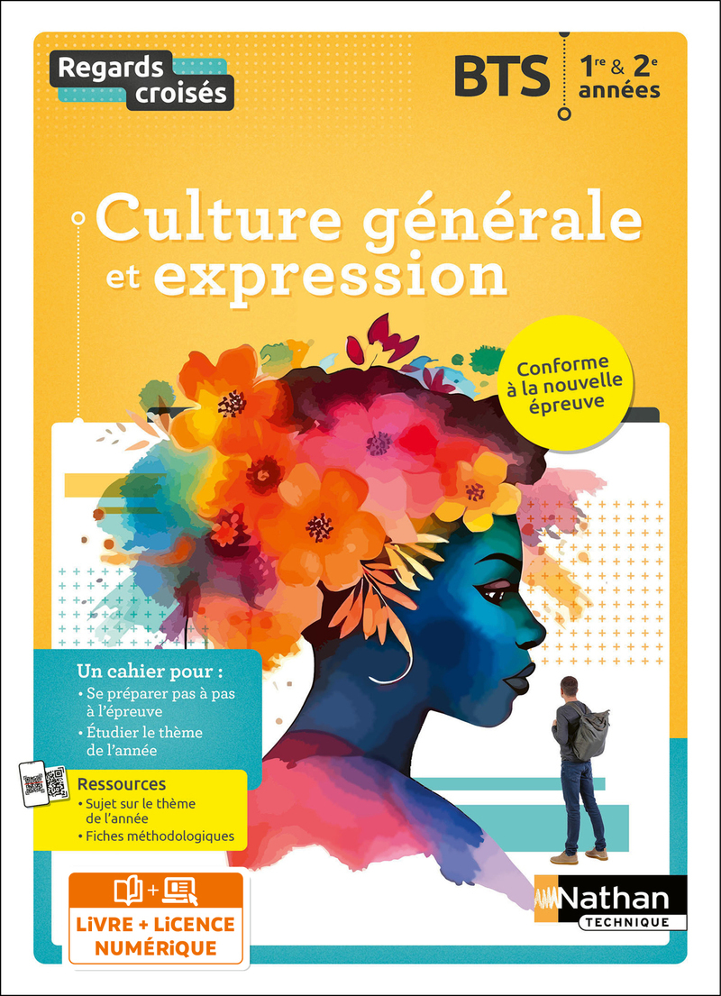 Couverture de NVX REG CROISES - Regards Croisés - Français Culture générale, méthode et expression BTS 1ère et 2ème années - 2024 - Manuel - élève + iManuel