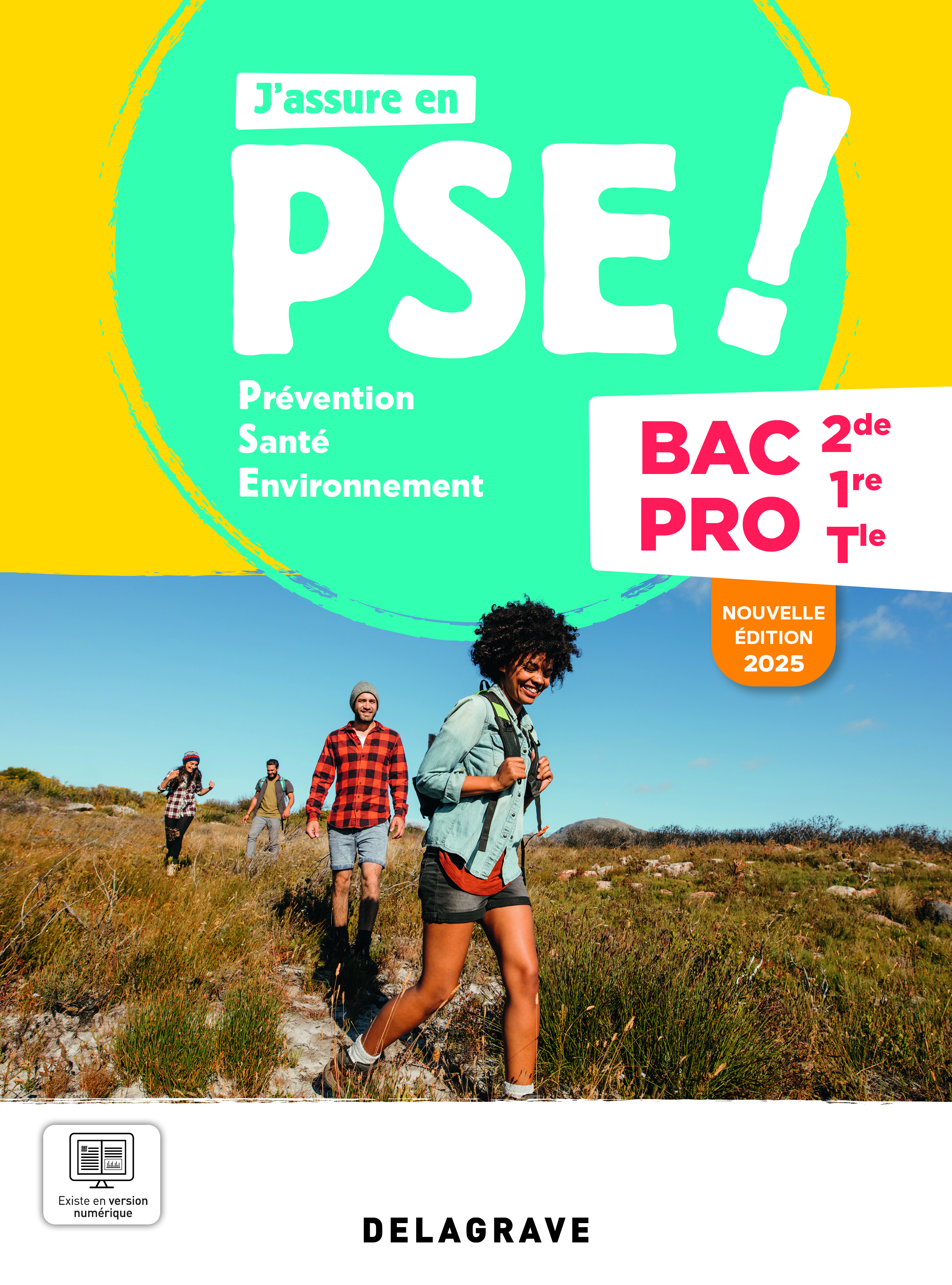 Couverture de J’assure en - J'assure en Prévention Santé Environnement (PSE) 2de, 1re, Tle Bac Pro (2025) - Pochette élève