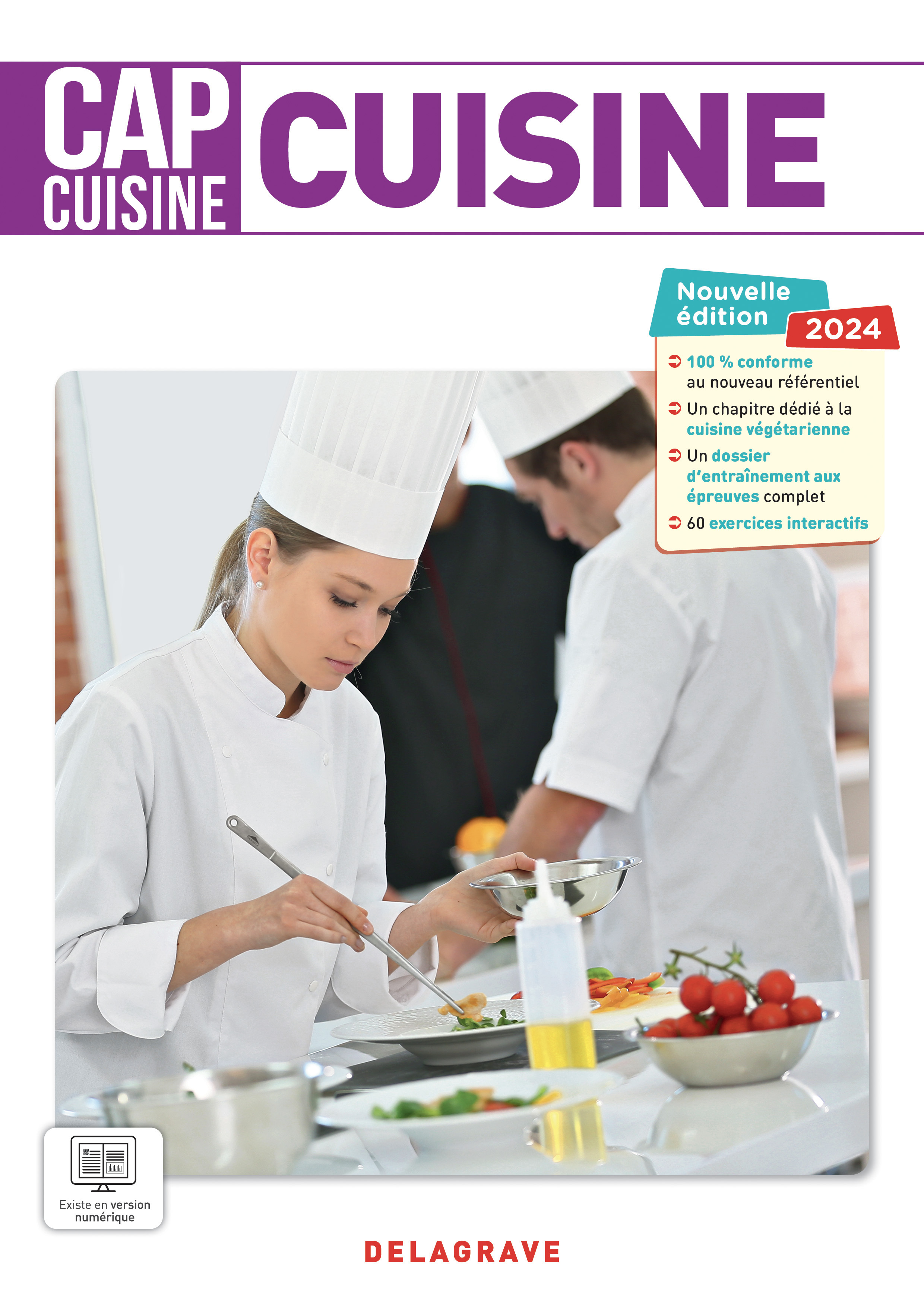 Couverture de Cuisine 1re et 2e années CAP Cuisine (2024) - Pochette élève