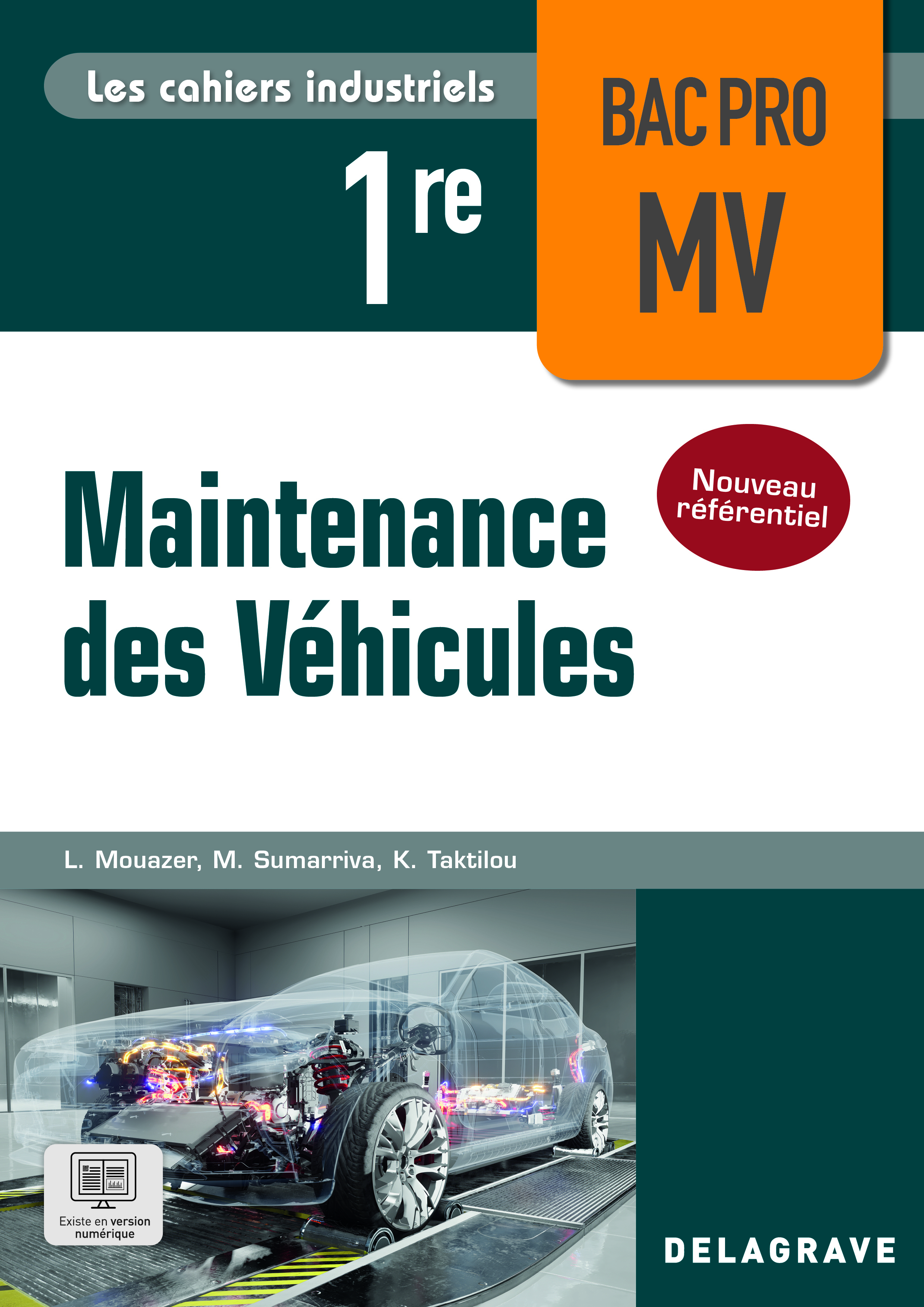 Couverture de Les cahiers industriels - Les cahiers industriels - Maintenance des véhicules 1re Bac Pro (2026) - Pochette élève