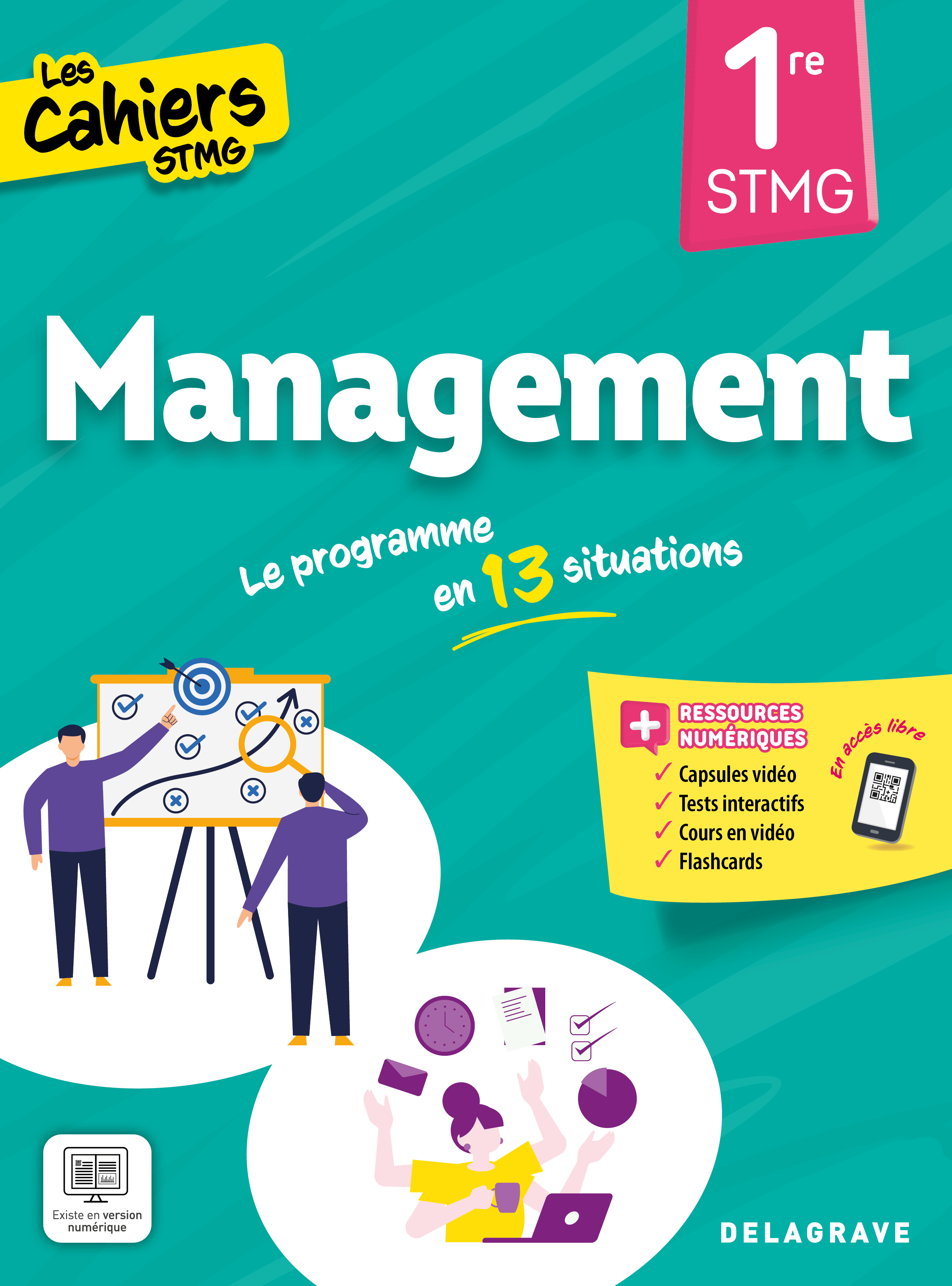 Couverture de Les Cahiers STMG - Cahiers STMG Management 1re STMG (2025) - Pochette élève