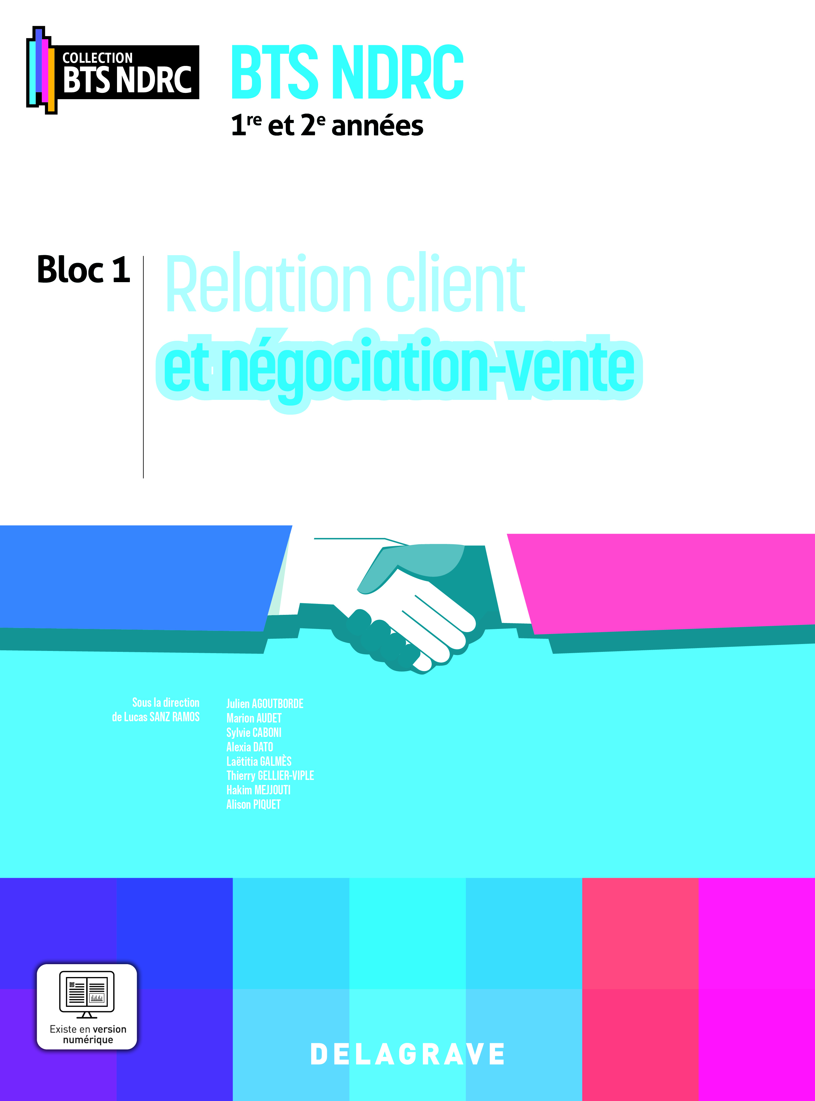 Couverture de Relation client et négociation vente 1re et 2e années BTS NDRC (2026) - Pochette élève