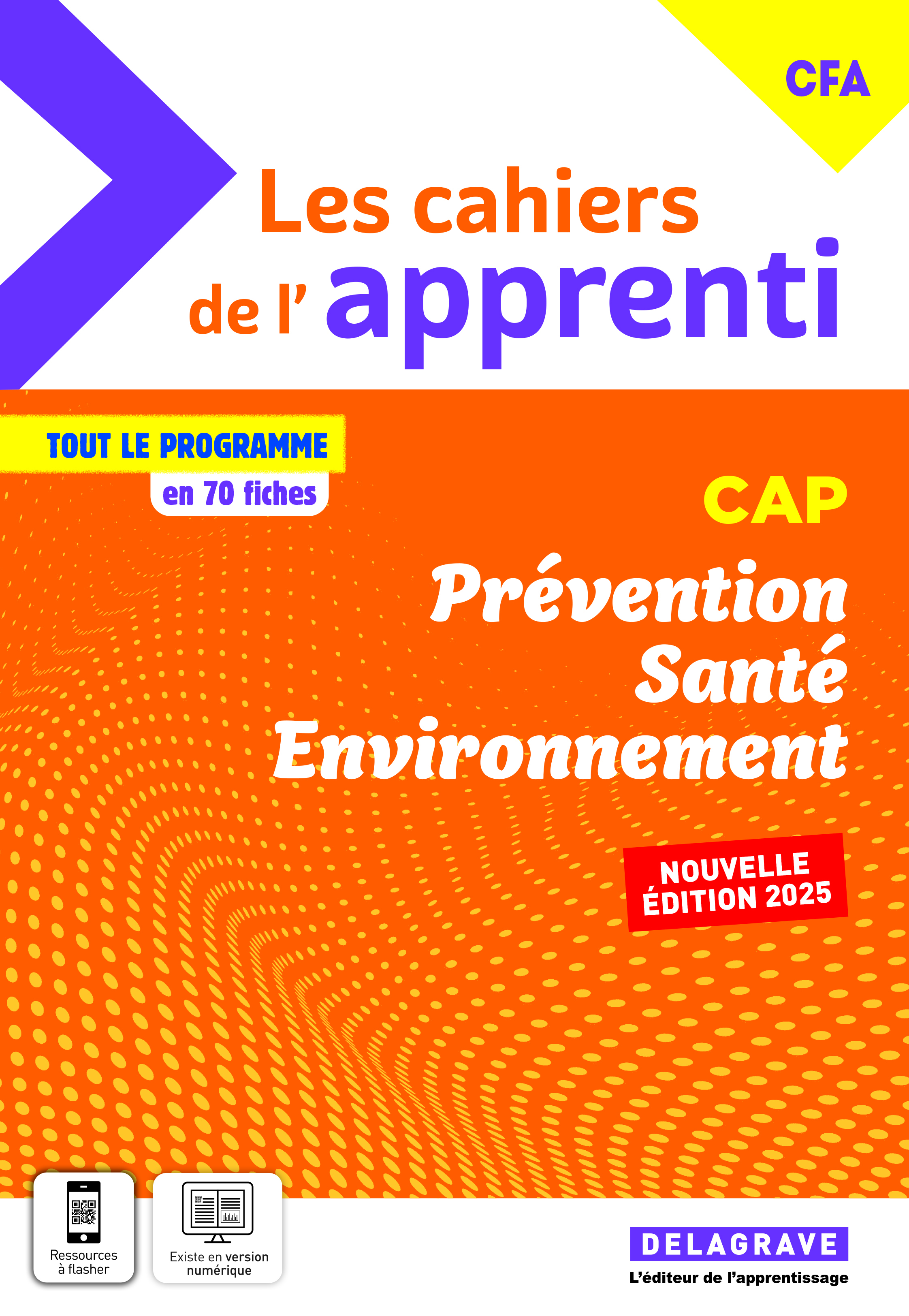 Couverture de Les cahiers de l’apprenti - Les cahiers de l'apprenti Prévention Santé Environnement (PSE) CAP (2025) - Pochette élève