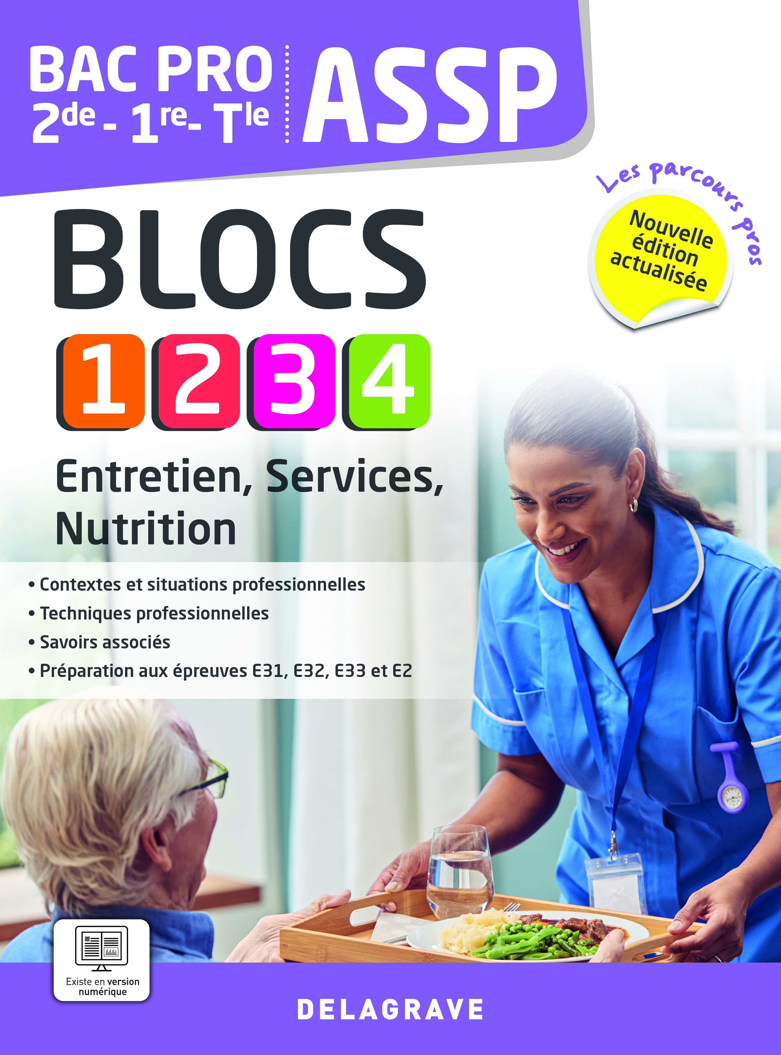 Couverture de Les Parcours Pros - Les Parcours Pros - ASSP - Entretien, services, nutrition - 2de, 1re, Tle Bac pro ASSP (2026) - Pochette élève