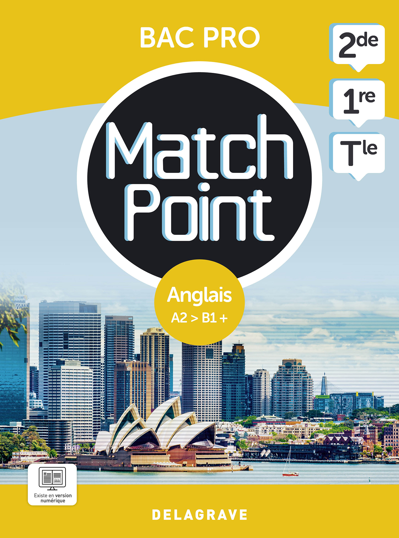 Couverture de Match Point - Match Point - Anglais 2de, 1re, Tle Bac Pro (2023) - Pochette élève