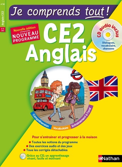 Couverture de COMPRENDS TOUT - Je comprends tout ! Anglais CE2 + cd audio