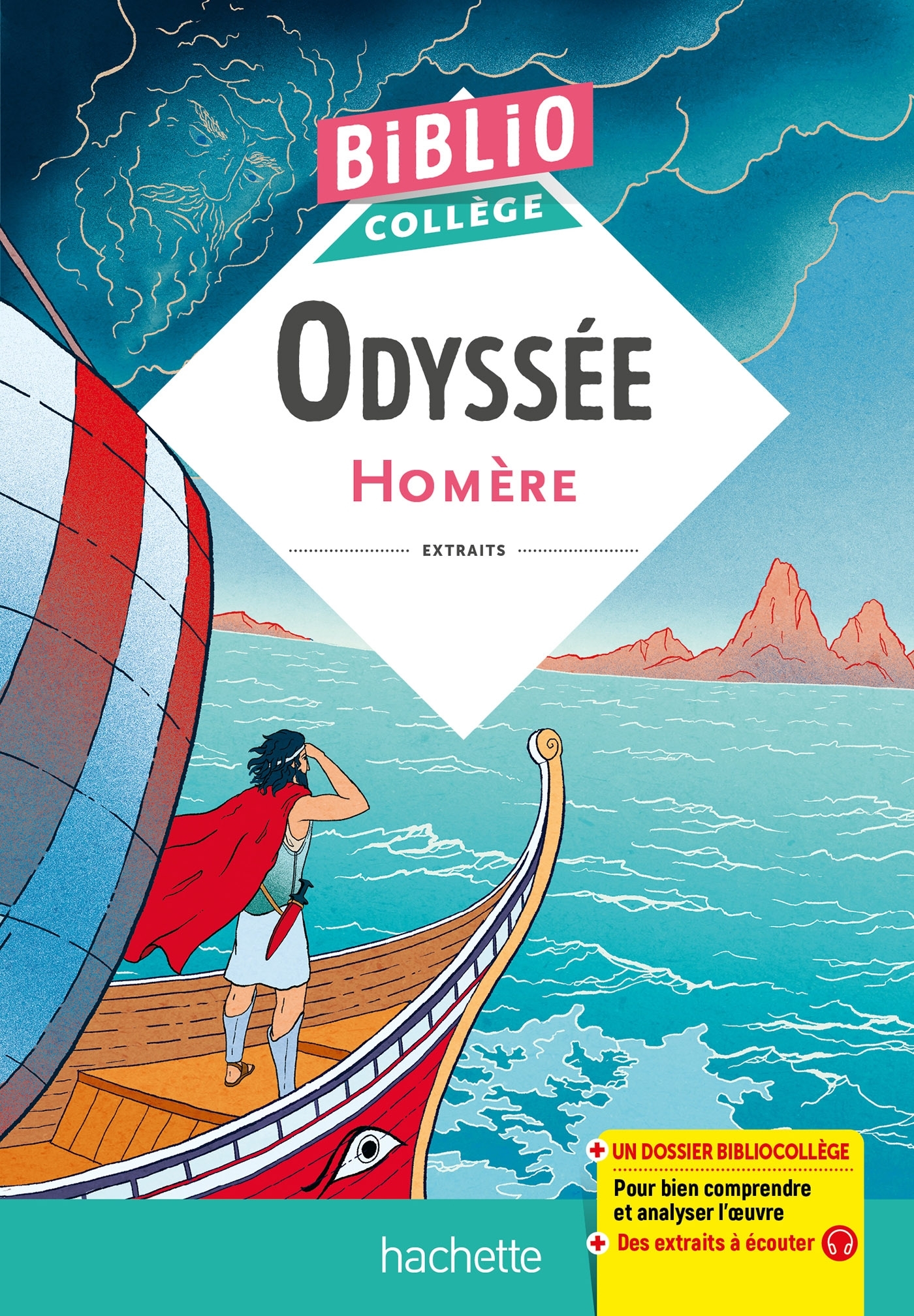 Couverture de Bibliocollège - Bibliocollège - Odyssée, Homère