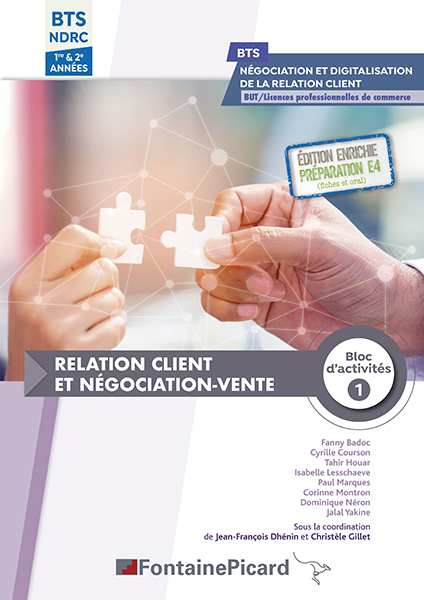 Couverture de RELATION CLIENT ET NEGOCIATION-VENTE BLOC 1 BTS NDRC