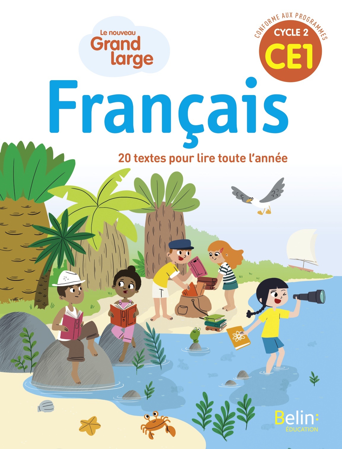 Couverture de Grand Large - Le nouveau Grand Large CE1 - Manuel élève 2019