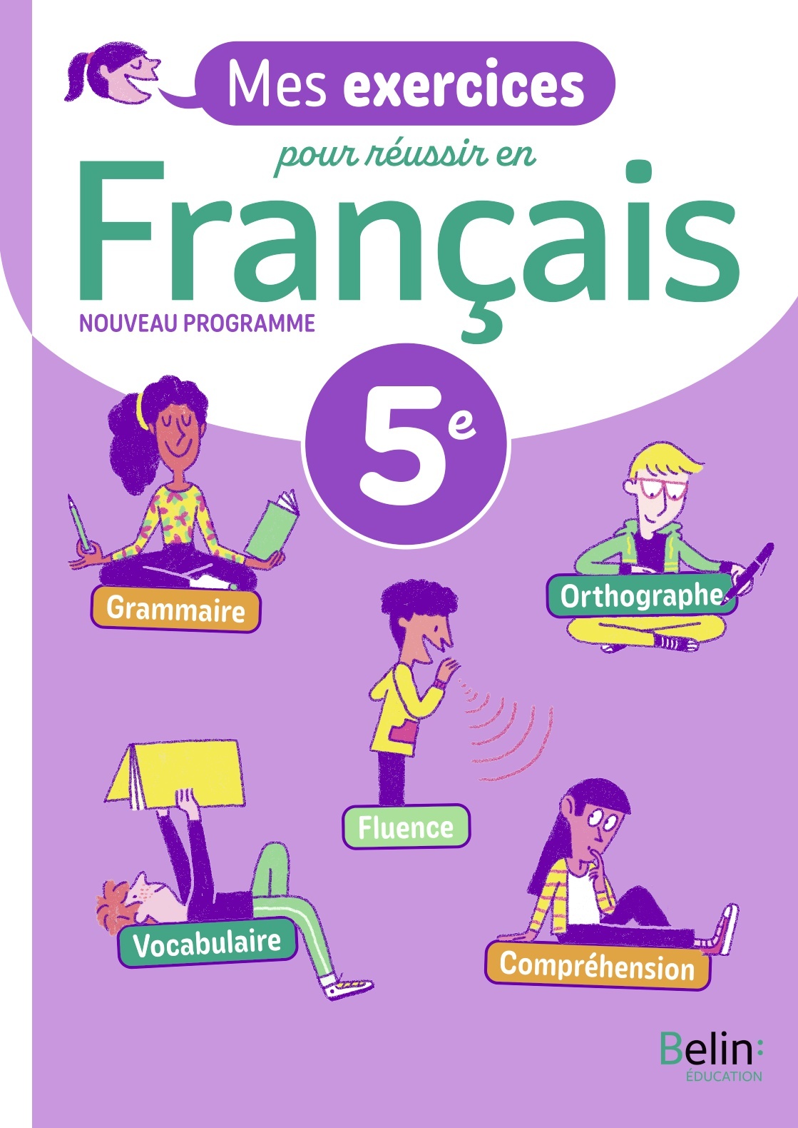 Couverture de Mes exercices pour réussir en français - Cahier Français 5e Mes exercices pour réussir - Cahier d'exercices élève