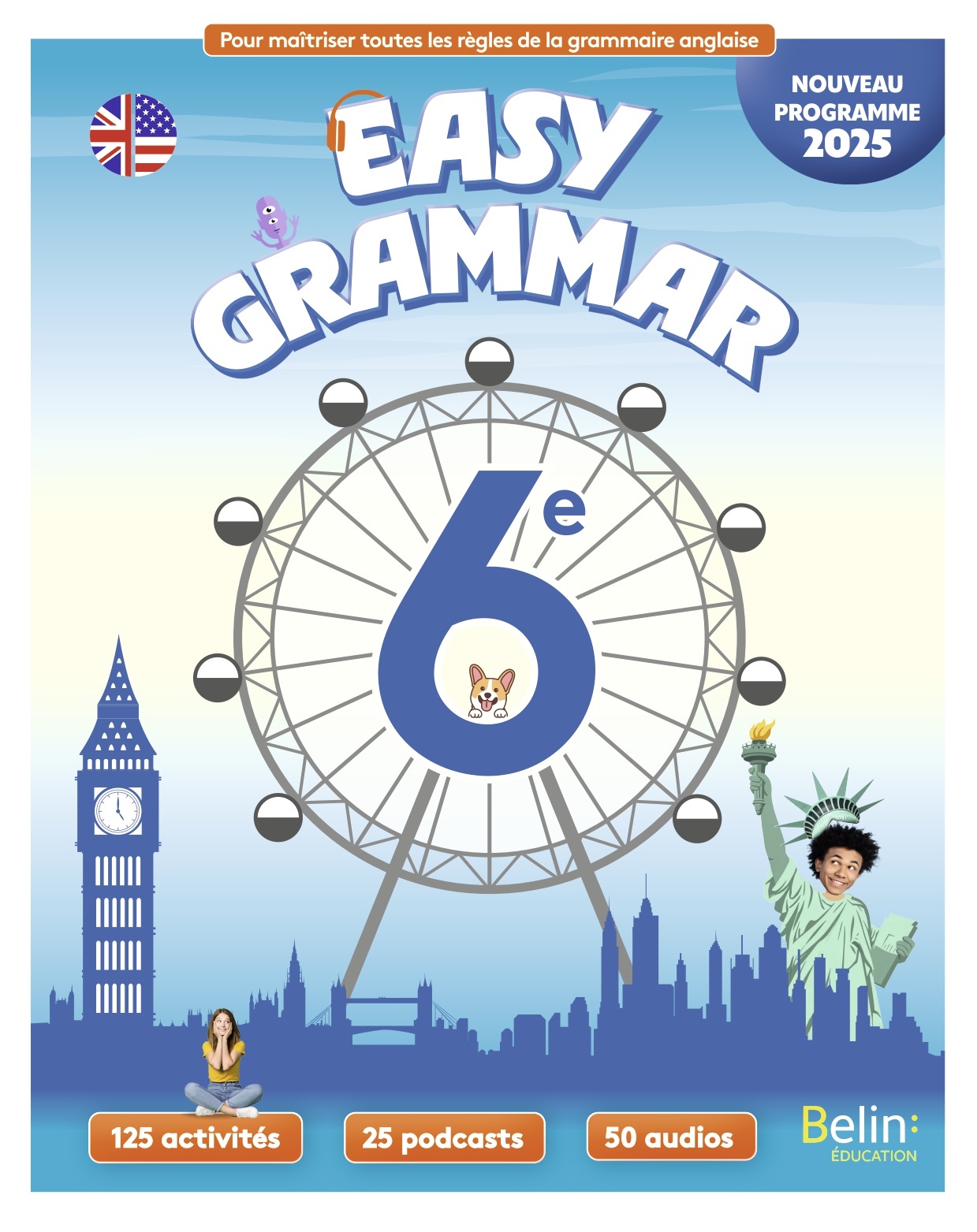 Couverture de Cahier Anglais 6e Easy Grammar