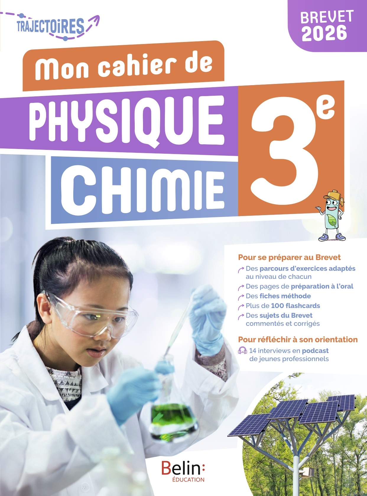 Couverture de Trajectoires - Cahier d'activités Physique-Chimie 3e Trajectoires - Cahier d'activités élève